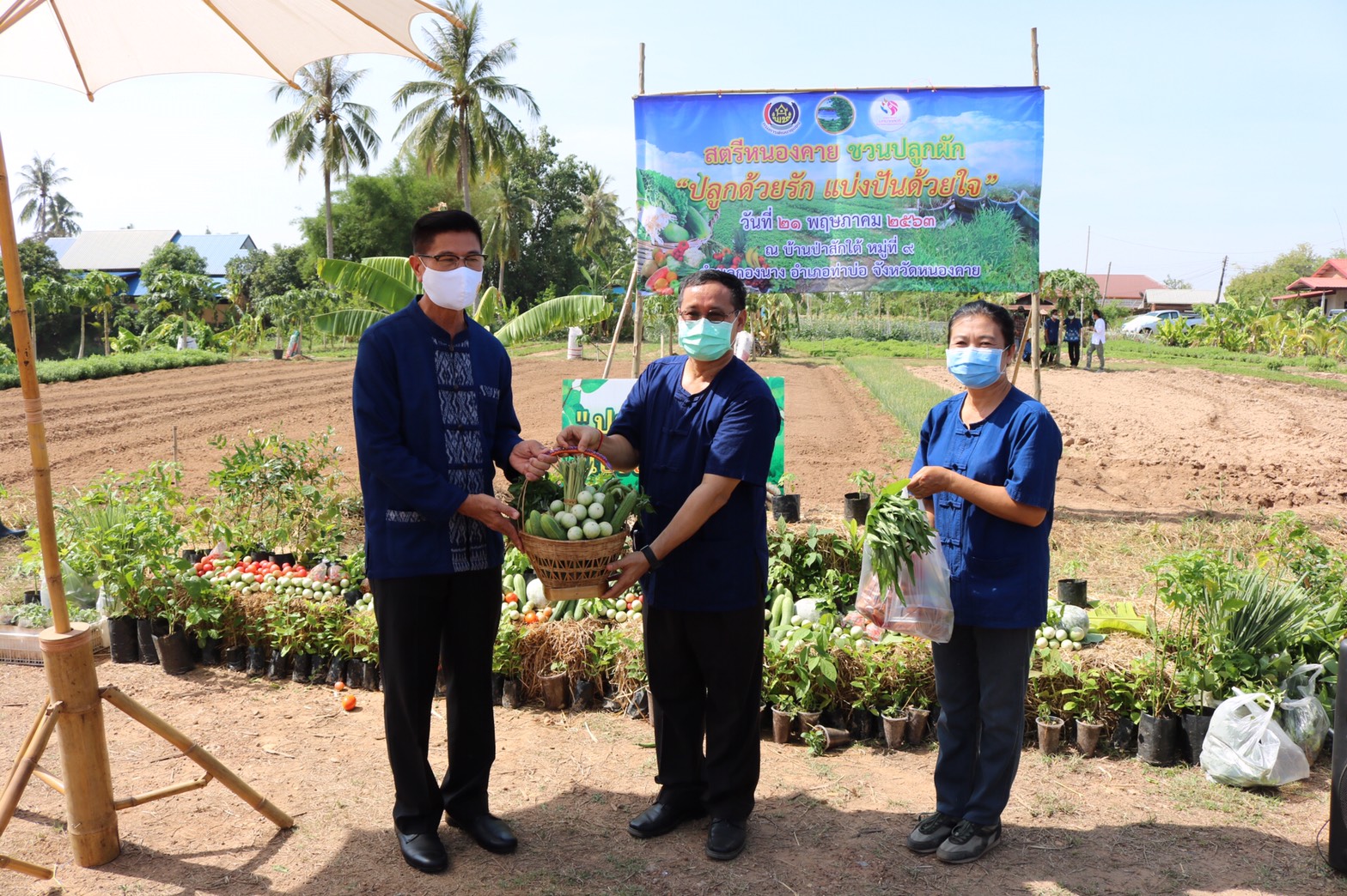 ? พช.หนองคาย ร่วมกับกองทุนพัฒนาบทบาทสตรีฯ จัดโครงการ “สตรีหนองคาย ชวนปลูกผัก ปลูกด้วยรัก แบ่งปันด้วยใจ ”