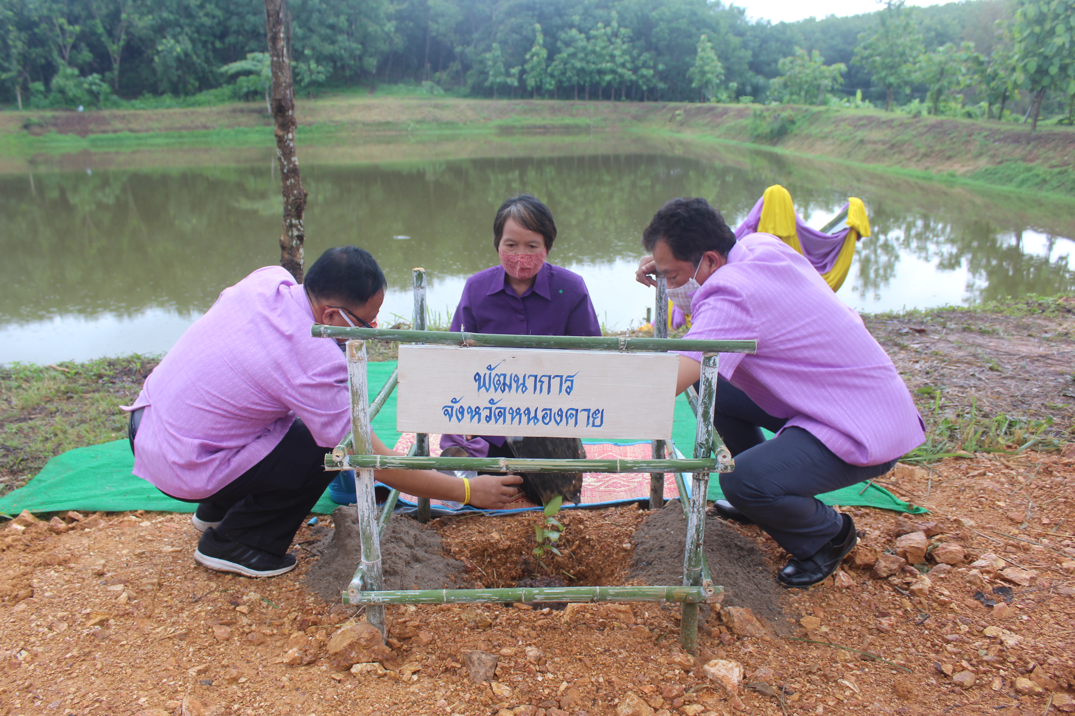 จังหวัดหนองคาย ดำเนินโครงการ “รวมพลังสตรีอาสาพัฒนา ปลูกป่าเฉลิมพระเกียรติ เนื่องในโอกาส วันเฉลิมพระชนมพรรษา สมเด็จพระนางเจ้าสุทิดา พัชรสุธาพิมลลักษณ พระบรมราชินี 3 มิถุนายน 2563 “
