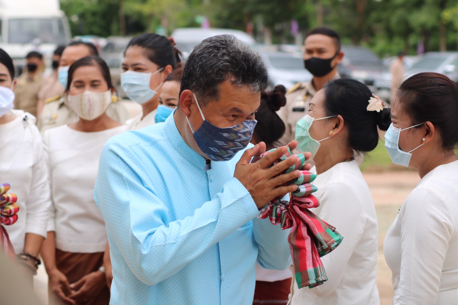 ประธานสภาสตรีแห่งชาติในพระบรมราชินูปถัมภ์ มอบถุงยังชีพของสภาสตรีแห่งชาติในพระบรมราชินูปถัมภ์ ตามโครงการ “เติมความสุขบรรเทาความทุกข์ด้วยการแบ่งปัน”
