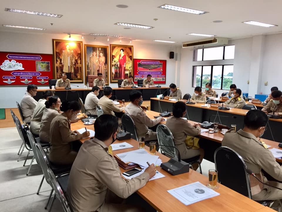 พจ.หนองคาย ประชุมนายอำเภอ หัวหน้าส่วนราชการ และหัวหน้าหน่วยงานรัฐวิสาหกิจ สังกัดกระทรวงมหาดไทยจังหวัดหนองคาย ประจำเดือน กรกฎาคม 2563