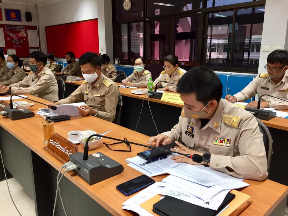 พจ.หนองคาย ประชุมนายอำเภอ หัวหน้าส่วนราชการ และหัวหน้าหน่วยงานรัฐวิสาหกิจ สังกัดกระทรวงมหาดไทยจังหวัดหนองคาย ประจำเดือน กรกฎาคม 2563