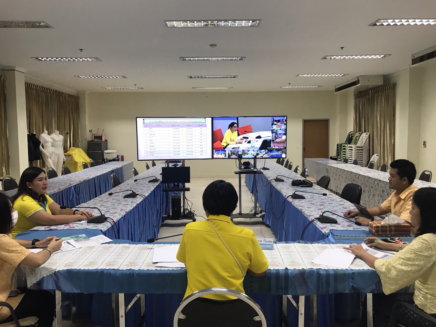 พช.หนองคาย ร่วมประชุมผ่านระบบวีดีทัศน์ทางไกล (VDO CONFERENCE) เรื่อง การประชุมชี้แจง เร่งรัด กำกับ ติดตาม การดำเนินงานกองทุนพัฒนาบทบาทสตรี ครั้งที่ 7/2563