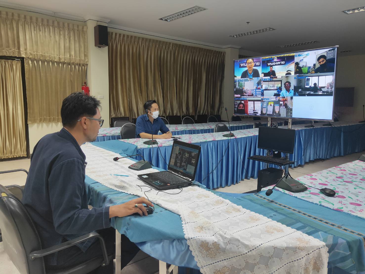 พช.หนองคาย ให้บริการข้อมูลข่าวสารทางไกล ผ่านระบบห้องประชุมออนไลน์ (Session call) ประจำเดือนสิงหาคม ครั้งที่ 1