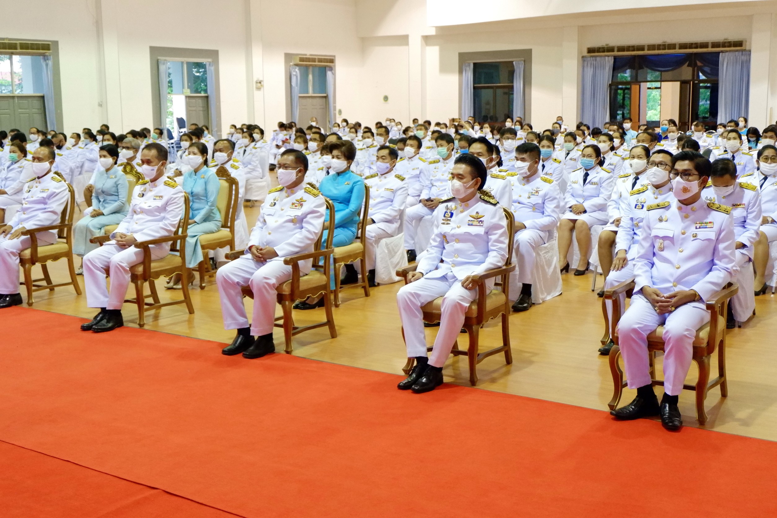 พัฒนาการจังหวัดหนองคาย นำข้าราชการ พิธีลงนามถวายพระพร เนื่องในโอกาสวันเฉลิมพระชนมพรรษาสมเด็จพระนางเจ้าสิริกิติ์ พระบรมราชินีนาถ พระบรมราชชนนีพันปีหลวง 12 สิงหาคม 2563