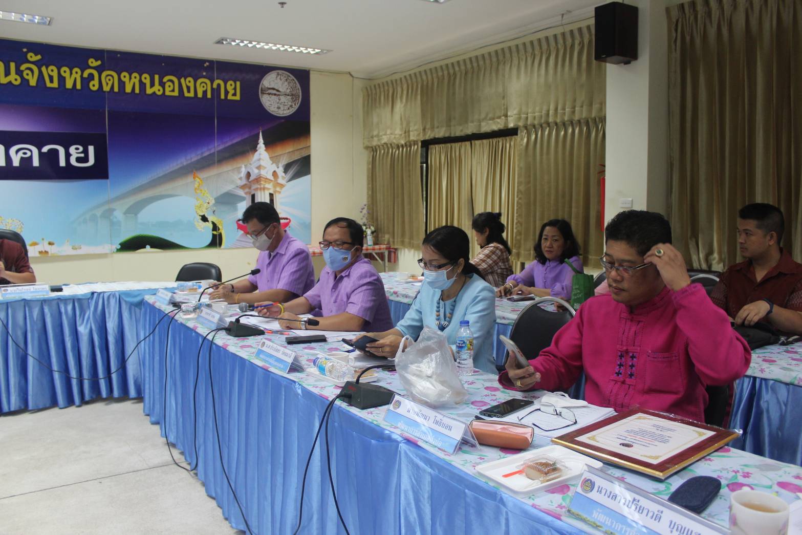 พช.หนองคาย ประชุมประจำเดือนผู้อำนวยการกลุ่มงานฯ พัฒนาการอำเภอ และนักวิชาการพัฒนาชุมชน สำนักงานพัฒนาชุมชนจังหวัดหนองคาย ครั้งที่ 8/2563