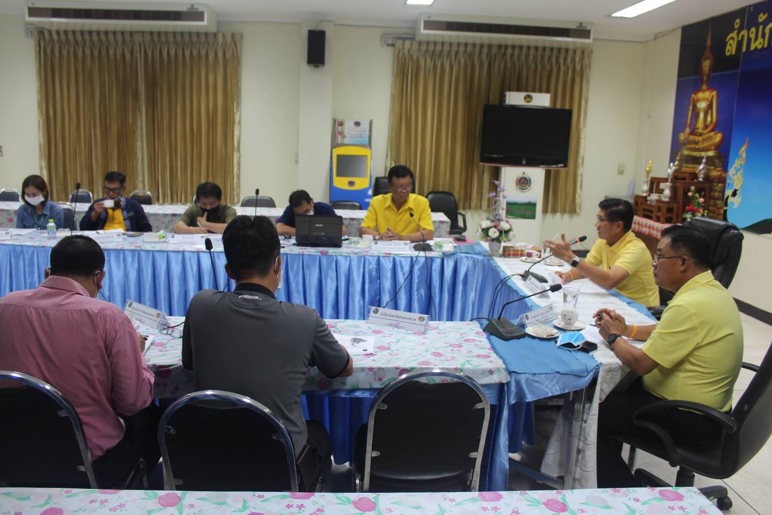 หนองคาย…ประชุมคณะกรรมการขับเคลื่อนการพัฒนาพื้นที่ต้นแบบการพัฒนาคุณภาพชีวิตตามหลักทฤษฎีใหม่ ประยุกต์สู่ “โคก หนอง นา โมเดล” ครั้งที่ 1/2563