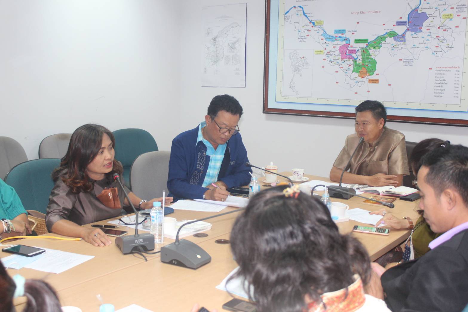 นายไพโรจน์ โสภาพร พัฒนาการจังหวัดหนองคาย เป็นประธานในการประชุมกำหนดเส้นทางการท่องเที่ยวในจังหวัดหนองคาย ” กิน นอน เที่ยว @ หนองคาย “