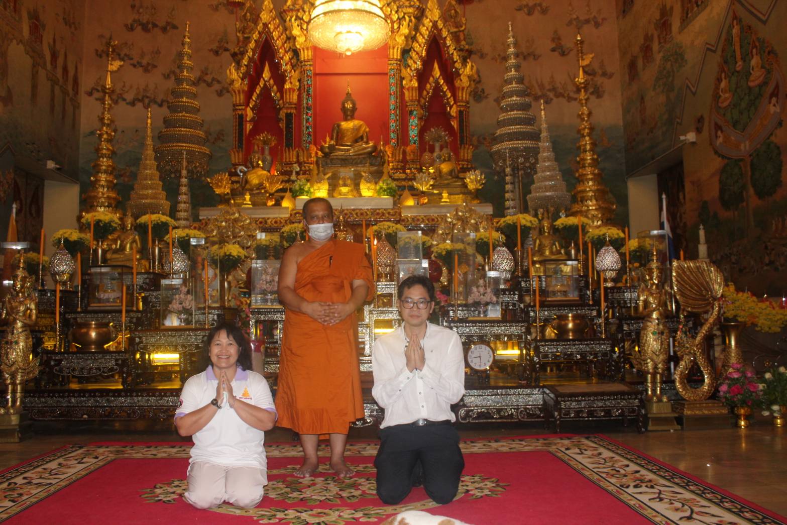 นายไพโรจน์ โสภาพร พัฒนาการจังหวัดหนองคาย ได้มอบหมายให้ นายสงวนศักดิ์ แก้วมุงคุณ นักวิชาการพัฒนาชุมชนชำนาญการ รักษาการในตำแหน่ง ผู้อำนวยการกลุ่มงานประสานฯ พร้อมด้วย นางณิชชา มณฑีรรัตน์ นักวิชาการพัฒนาชุมชนชำนาญการ เข้าร่วมพิธีสวดพระพุทธมนต์และเจริญจิตภาวนา