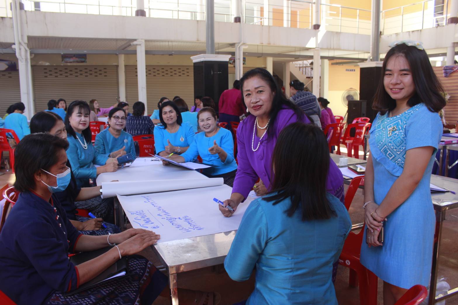 นายไพโรจน์ โสภาพร พัฒนาการจังหวัดหนองคายเป็นประธานพิธีเปิด “โครงการเพิ่มประสิทธิภาพการปฏิบัติงานกองทุนพัฒนาบทบาทสตรี แก่กลไกการขับเคลื่อนกองทุนพัฒนาบทบาทสตรี ระดับจังหวัด