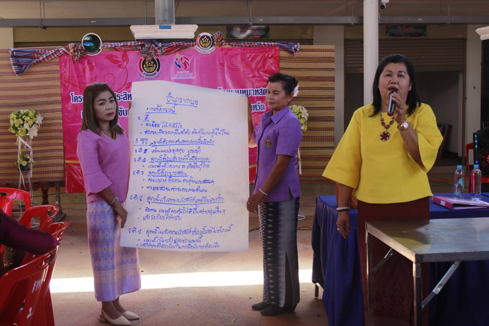 นายไพโรจน์ โสภาพร พัฒนาการจังหวัดหนองคายเป็นประธานพิธีเปิด “โครงการเพิ่มประสิทธิภาพการปฏิบัติงานกองทุนพัฒนาบทบาทสตรี แก่กลไกการขับเคลื่อนกองทุนพัฒนาบทบาทสตรี ระดับจังหวัด