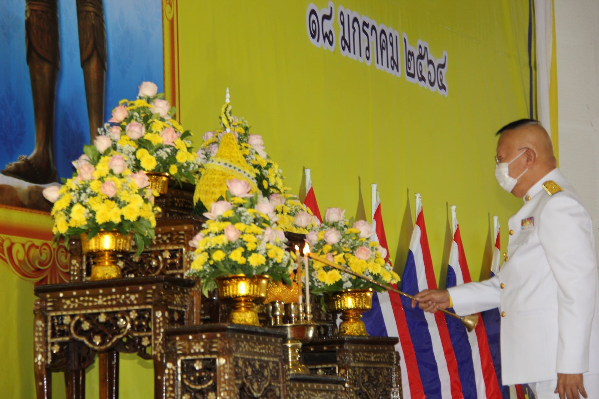 พช.หนองคาย ร่วมพิธีถวายราชสักการะสมเด็จพระนเรศวรมหาราช เนื่องในวันยุทธหัตถี เพื่อน้อมรำลึกพระมหากรุณาธิคุณสมเด็จพระนเรศวรมหาราช