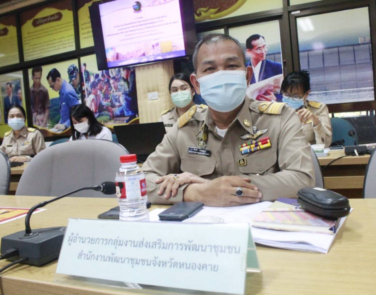 จังหวัดหนองคาย ประชุมคณะอนุกรรมการจัดแสดงนิทรรศการผลงานของส่วนราชการกระทรวงต่างๆและคณะอนุกรรมการจัดจำหน่ายสินค้าผลิตภัณฑ์ชุมชน (OTOP) ภายใต้งานฉลองอนุสาวรีย์ปราบฮ่อ ใต้ร่มพระบารมี 194 ปี เมืองหนองคาย และงานกาชาด พ.ศ. 2564