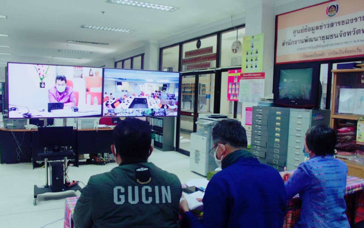 พช.หนองคาย ร่วมรับฟังการประชุมขับเคลื่อนการดำเนินงานโครงการพัฒนาพื้นที่ต้นแบบการพัฒนาคุณภาพชีวิตตามหลักทฤษฎีใหม่ ประยุกต์สู่ “โคก หนอง นา โมเดล” ผ่านระบบวีดิทัศน์ทางไกล (Video Conference)