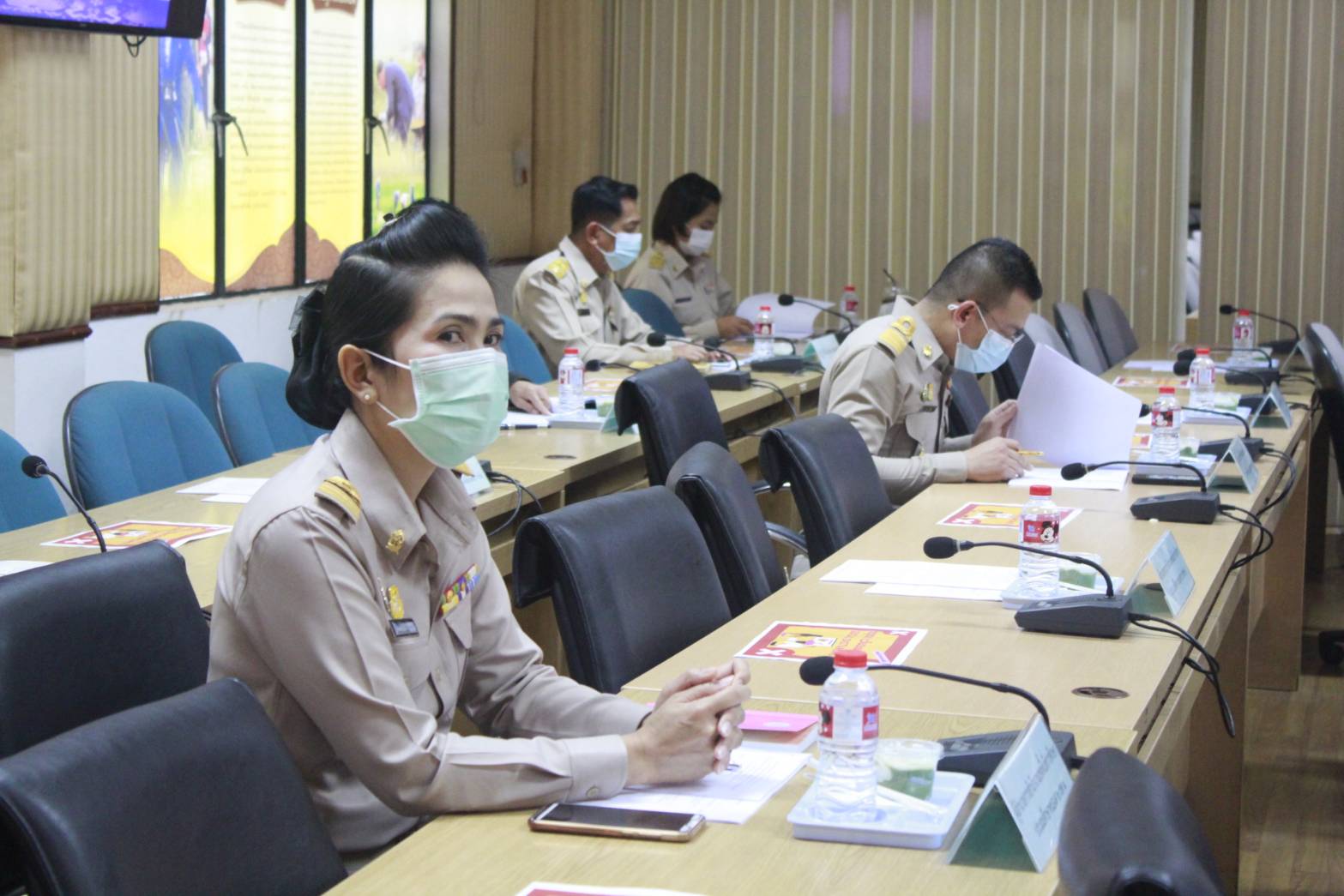 จังหวัดหนองคาย ประชุมคณะอนุกรรมการจัดแสดงนิทรรศการผลงานของส่วนราชการกระทรวงต่างๆและคณะอนุกรรมการจัดจำหน่ายสินค้าผลิตภัณฑ์ชุมชน (OTOP) ภายใต้งานฉลองอนุสาวรีย์ปราบฮ่อ ใต้ร่มพระบารมี 194 ปี เมืองหนองคาย และงานกาชาด พ.ศ. 2564