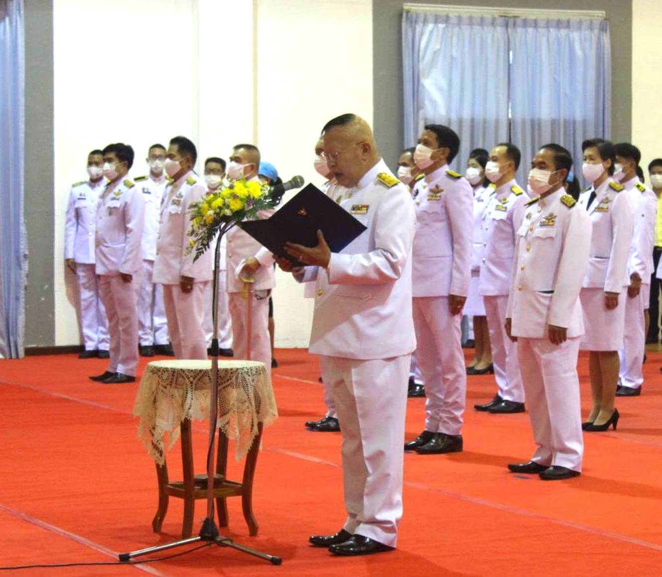 พช.หนองคาย ร่วมงานรัฐพิธี “วันที่ระลึกพระบาทสมเด็จพระพุทธเลิศหล้านภาลัย ประจำปีพุทธศักราช 2564”