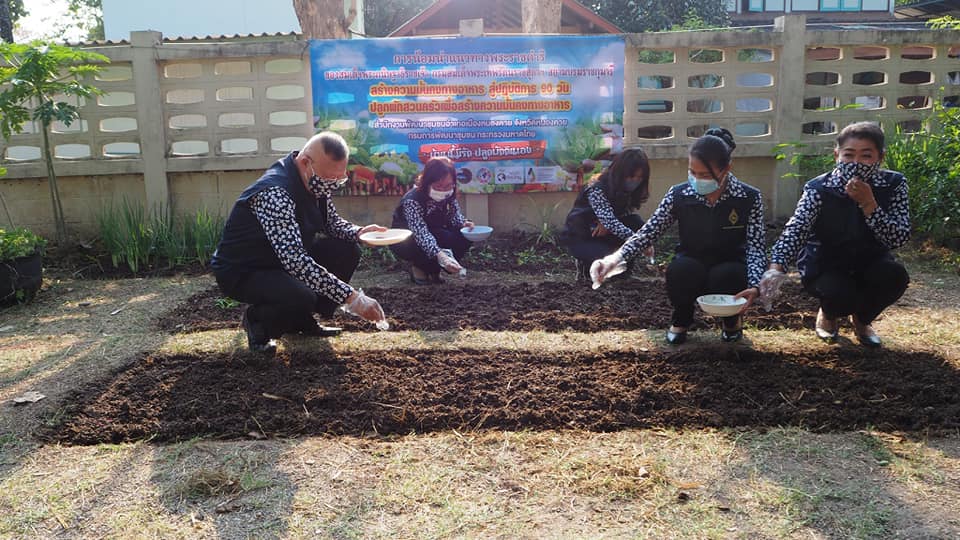 พช.หนองคาย ร่วมกิจกรรม”การน้อมนำแนวพระราชดำริของสมเด็จพระกนิษฐาธิราชเจ้า กรมสมเด็จพระเทพรัตนราชสุดาฯ สยามบรมราชกุมารี สร้างความมั่นคงทางอาหารสู่ปฏิบัติการ 90 วัน ปลูกผักสวนครัวเพื่อสร้างความมั่นคงทางอาหาร”