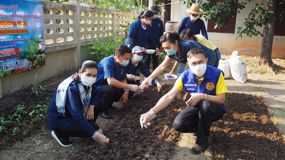 พช.หนองคาย ร่วมกิจกรรม”การน้อมนำแนวพระราชดำริของสมเด็จพระกนิษฐาธิราชเจ้า กรมสมเด็จพระเทพรัตนราชสุดาฯ สยามบรมราชกุมารี สร้างความมั่นคงทางอาหารสู่ปฏิบัติการ 90 วัน ปลูกผักสวนครัวเพื่อสร้างความมั่นคงทางอาหาร”