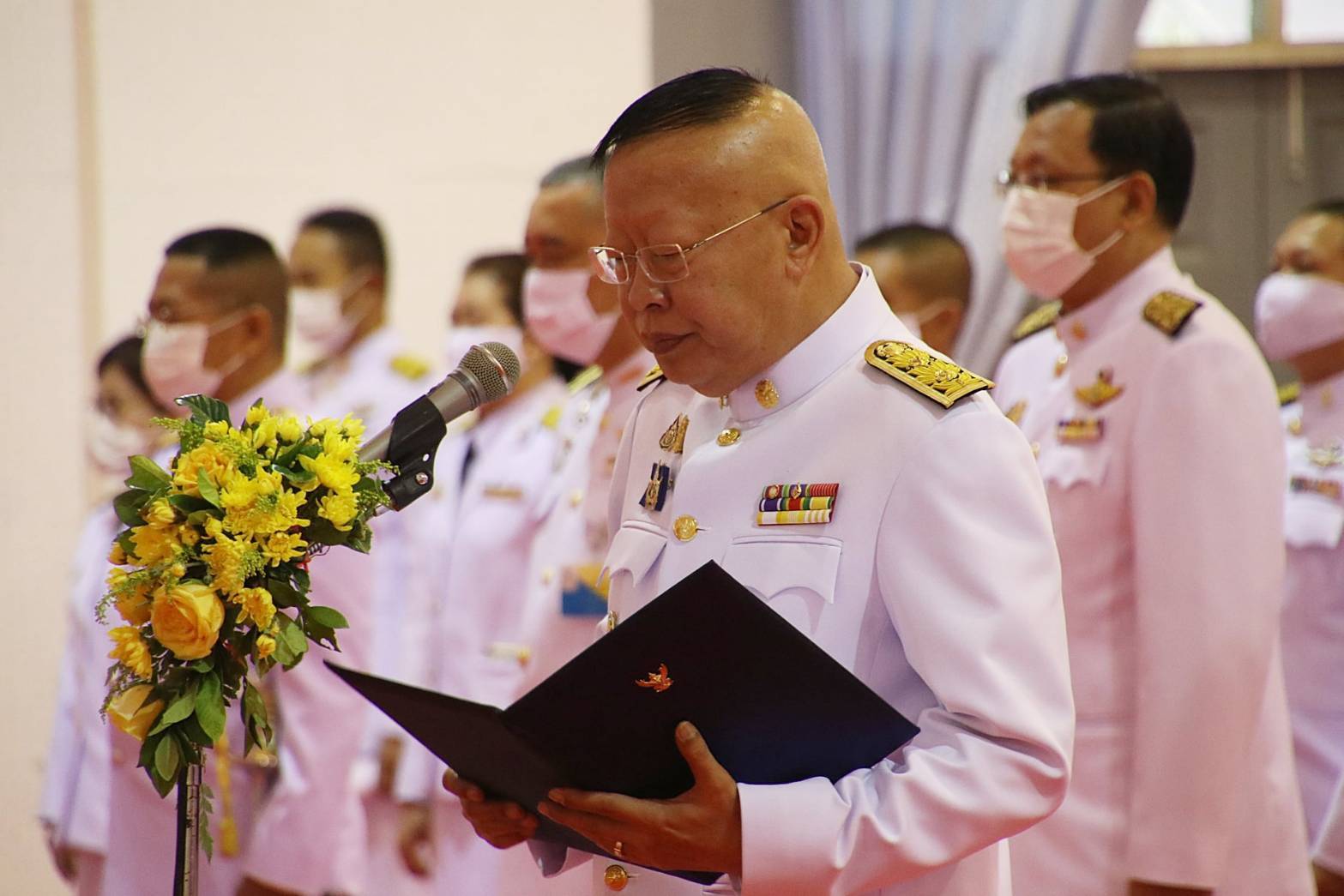 พช.หนองคาย ร่วมพิธีถวายราชสักการะแด่พระบาทสมเด็จพระบรมชนกาธิเบศร มหาภูมิพลอดุลยเดชมหาราช บรมนาถบพิตร “พระบิดาแห่งมาตรฐานการช่างไทย” เนื่องในวันมาตรฐานฝีมือแรงงานแห่งชาติ