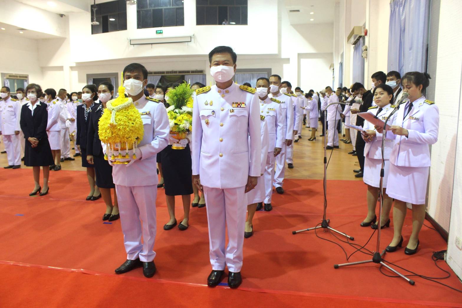 พช.หนองคาย เข้าร่วมพิธีวางพานพุ่มดอกไม้สด เนื่องในวันที่ระลึกพระบาทสมเด็จพระนั่งเกล้าเจ้าอยู่หัว พระมหาเจษฎาราชเจ้า ประจำปีพุทธศักราช ๒๕๖๔