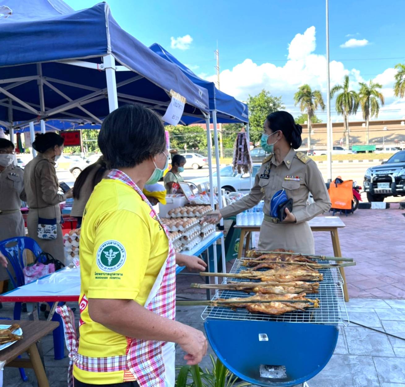 จังหวัดหนองคาย จัดตลาดชุมชน คนหนองคาย ร่วมใจฝ่าวิกฤตไปด้วยกัน