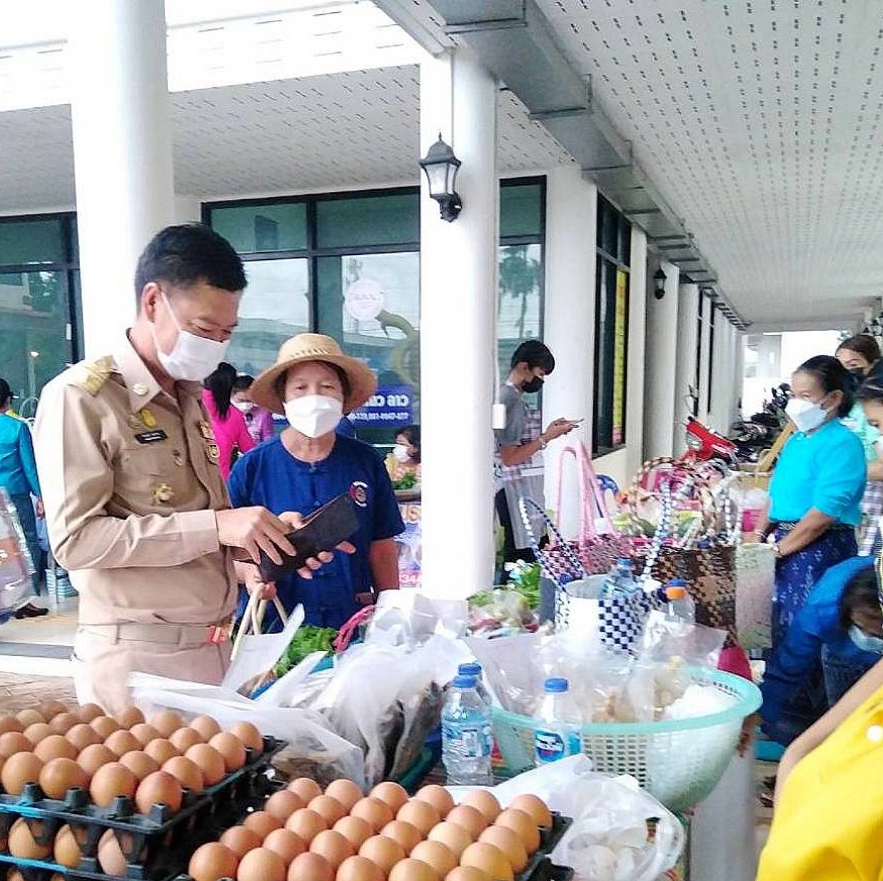 จังหวัดหนองคาย จัดตลาดชุมชน คนหนองคาย ร่วมใจฝ่าวิกฤตไปด้วยกัน