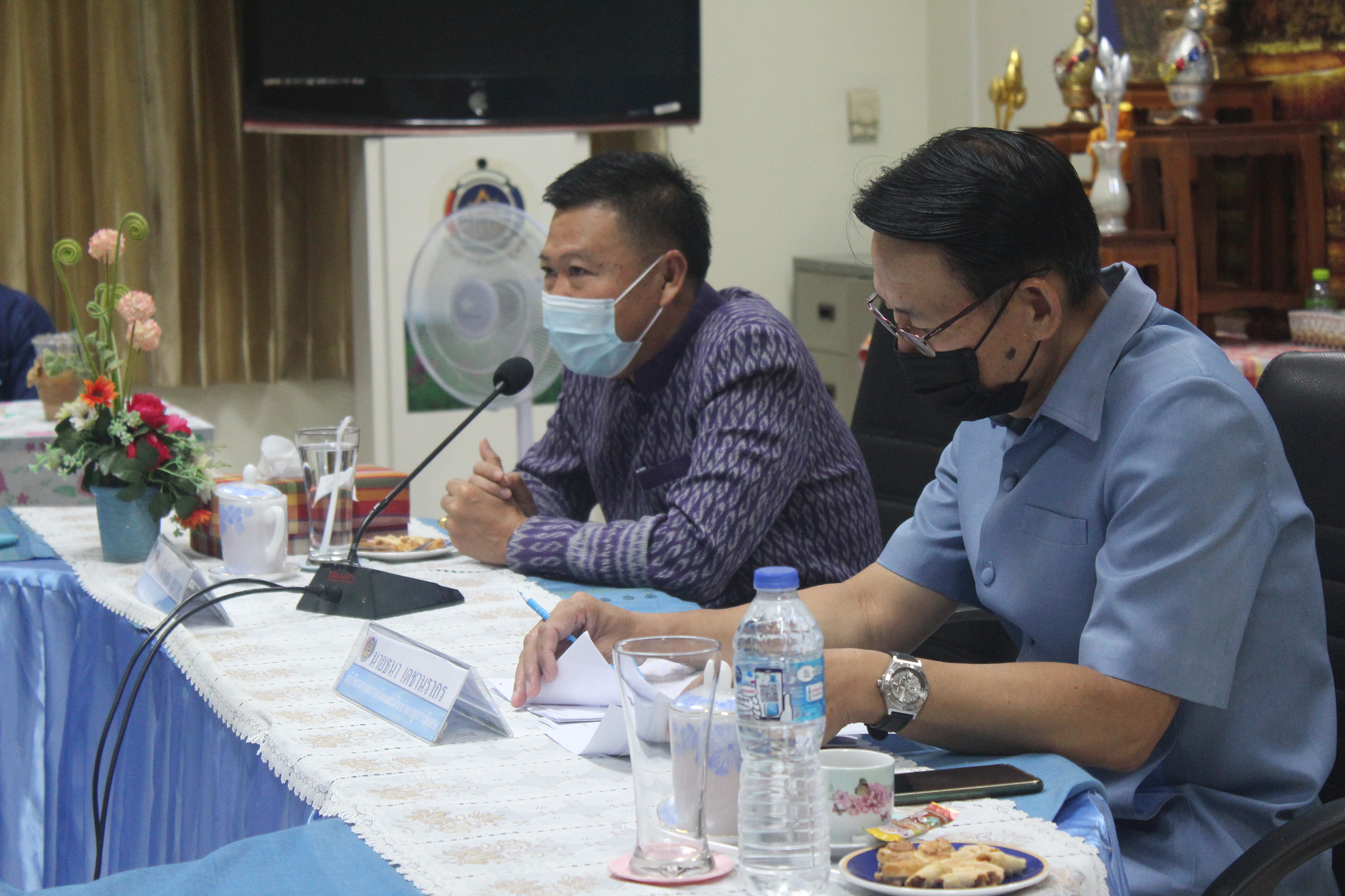 พช.หนองคาย ร่วมกับ สำนักงานตรวจเงินแผ่นดินจังหวัดหนองคาย จัดประชุมให้ความรู้ในการบริหารความเสี่ยงเพื่อเตรียมความพร้อมและป้องกันความผิดพลาดในการดำเนินงานโครงการพัฒนาพื้นที่ต้นแบบ โคกหนองนาโมเดล “โคก หนอง นา โมเดล”