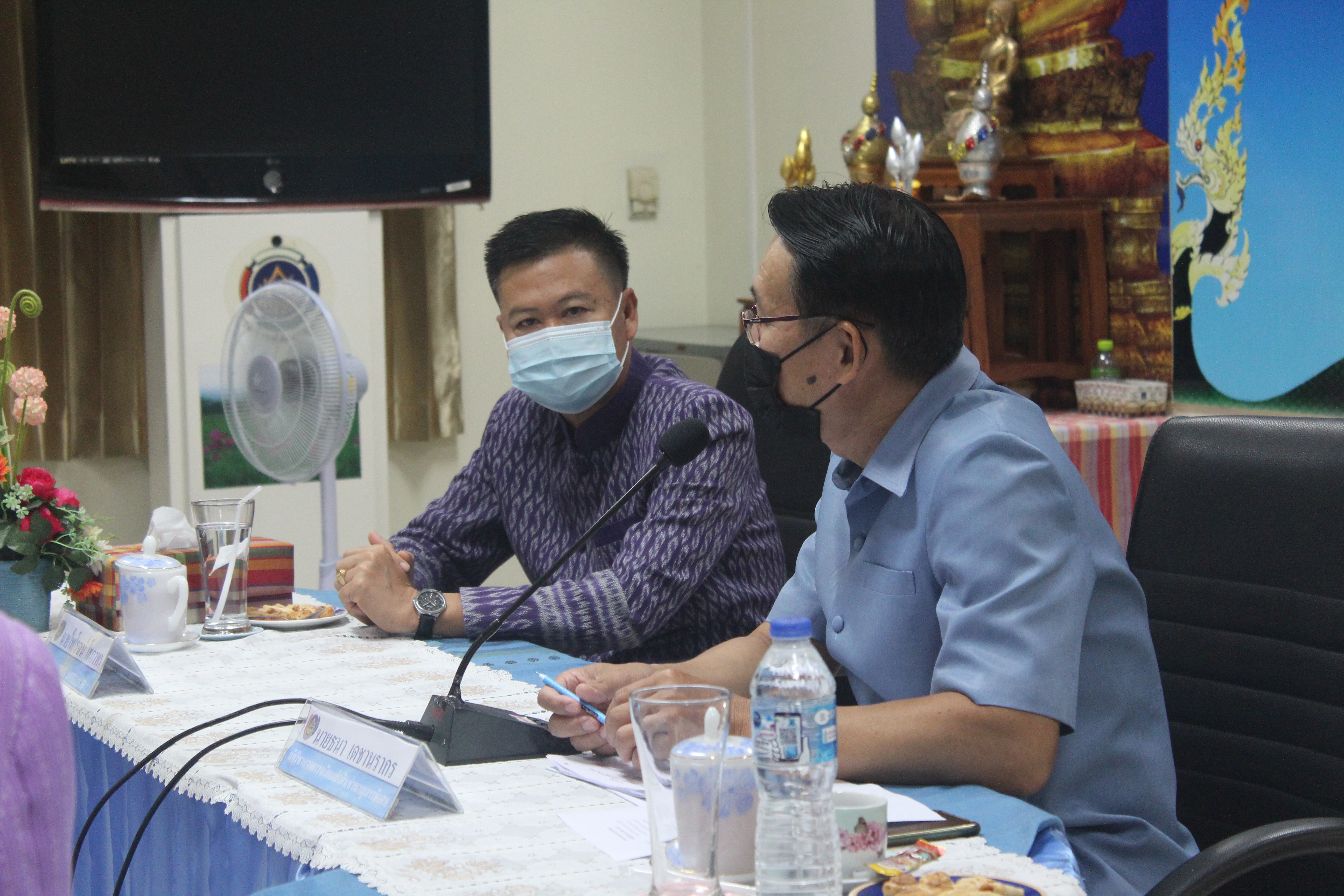 พช.หนองคาย ร่วมกับ สำนักงานตรวจเงินแผ่นดินจังหวัดหนองคาย จัดประชุมให้ความรู้ในการบริหารความเสี่ยงเพื่อเตรียมความพร้อมและป้องกันความผิดพลาดในการดำเนินงานโครงการพัฒนาพื้นที่ต้นแบบ โคกหนองนาโมเดล “โคก หนอง นา โมเดล”