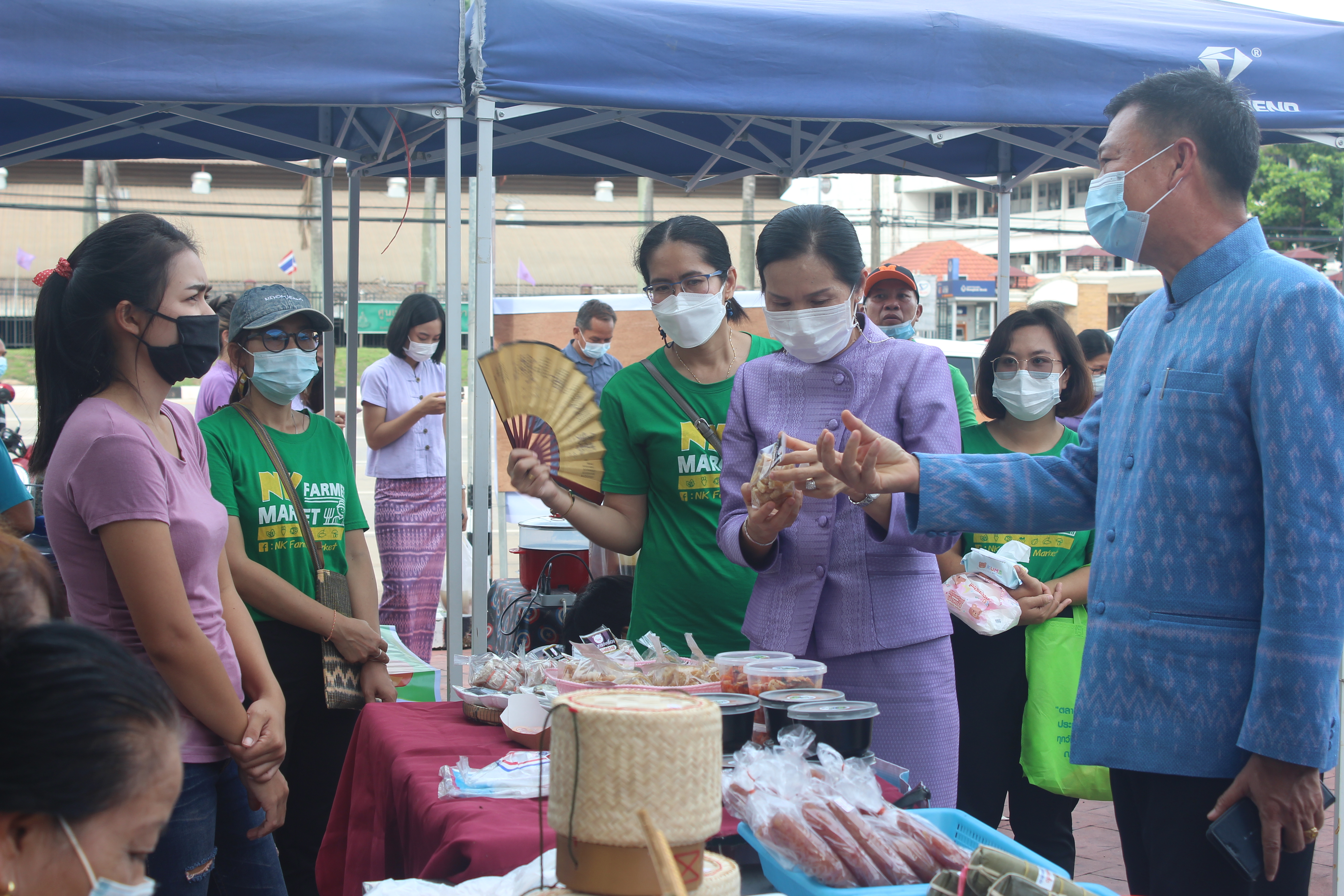 จังหวัดหนองคาย จัดตลาดชุมชน คนหนองคาย ร่วมใจฝ่าวิกฤตไปด้วยกัน