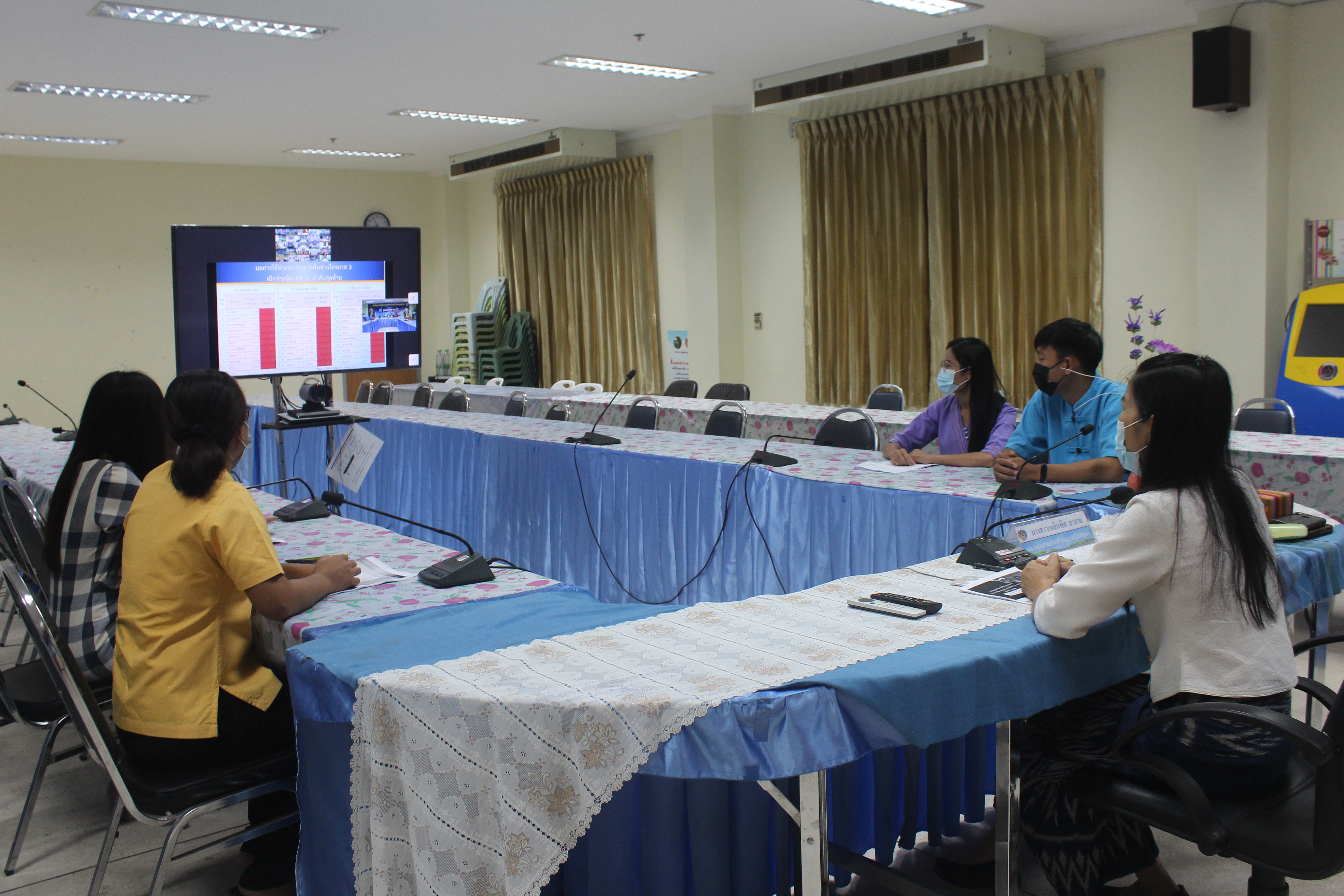 พช.หนองคาย ร่วมรับฟังการประชุมติดตามเร่งรัดการใช้จ่ายงบประมาณรายจ่ายประจำปีงบประมาณ พ.ศ. 2564 ครั้งที่ 4/2564 ผ่านระบบวิดีทัศน์ทางไกล (Video Conference)