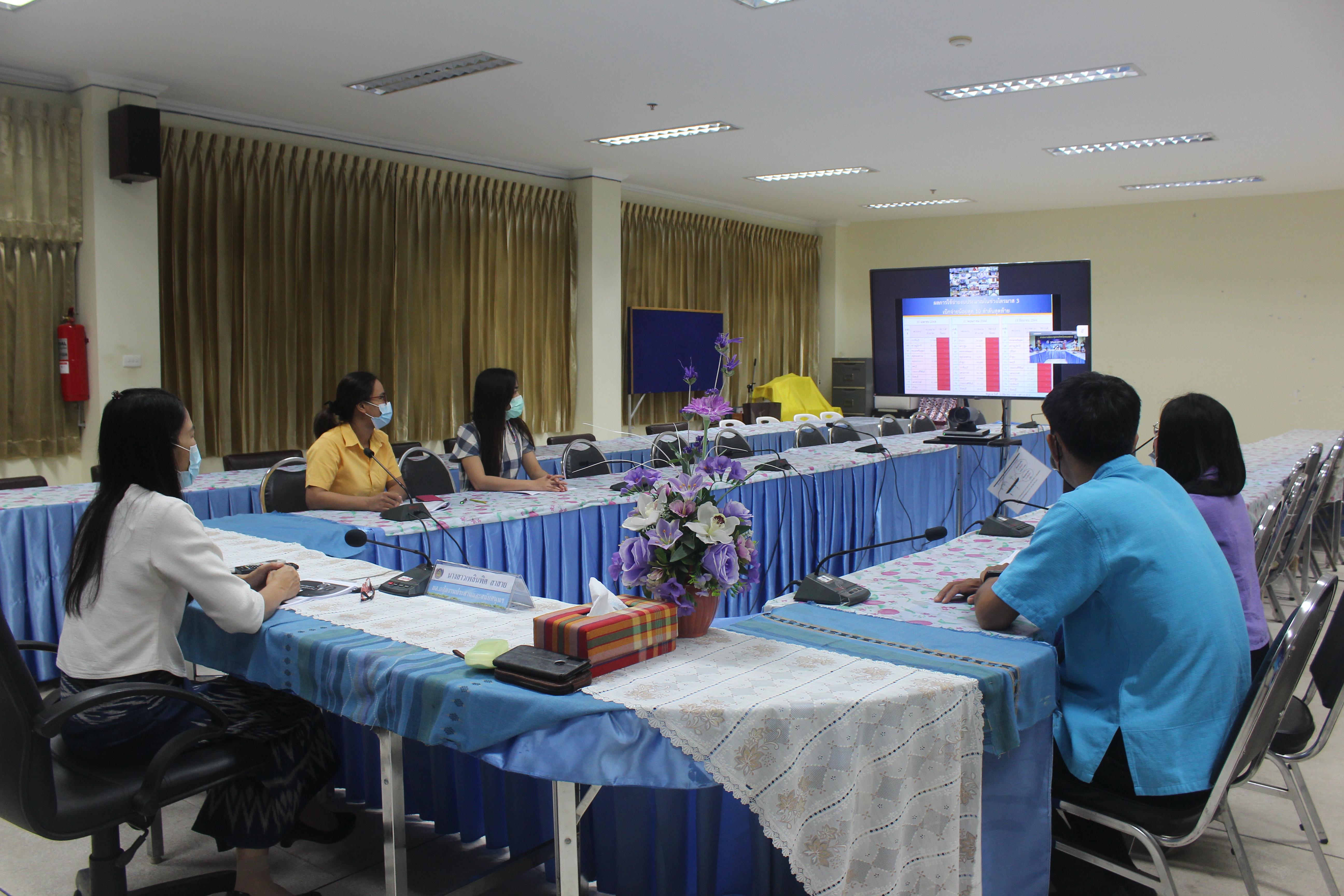 พช.หนองคาย ร่วมรับฟังการประชุมติดตามเร่งรัดการใช้จ่ายงบประมาณรายจ่ายประจำปีงบประมาณ พ.ศ. 2564 ครั้งที่ 4/2564 ผ่านระบบวิดีทัศน์ทางไกล (Video Conference)