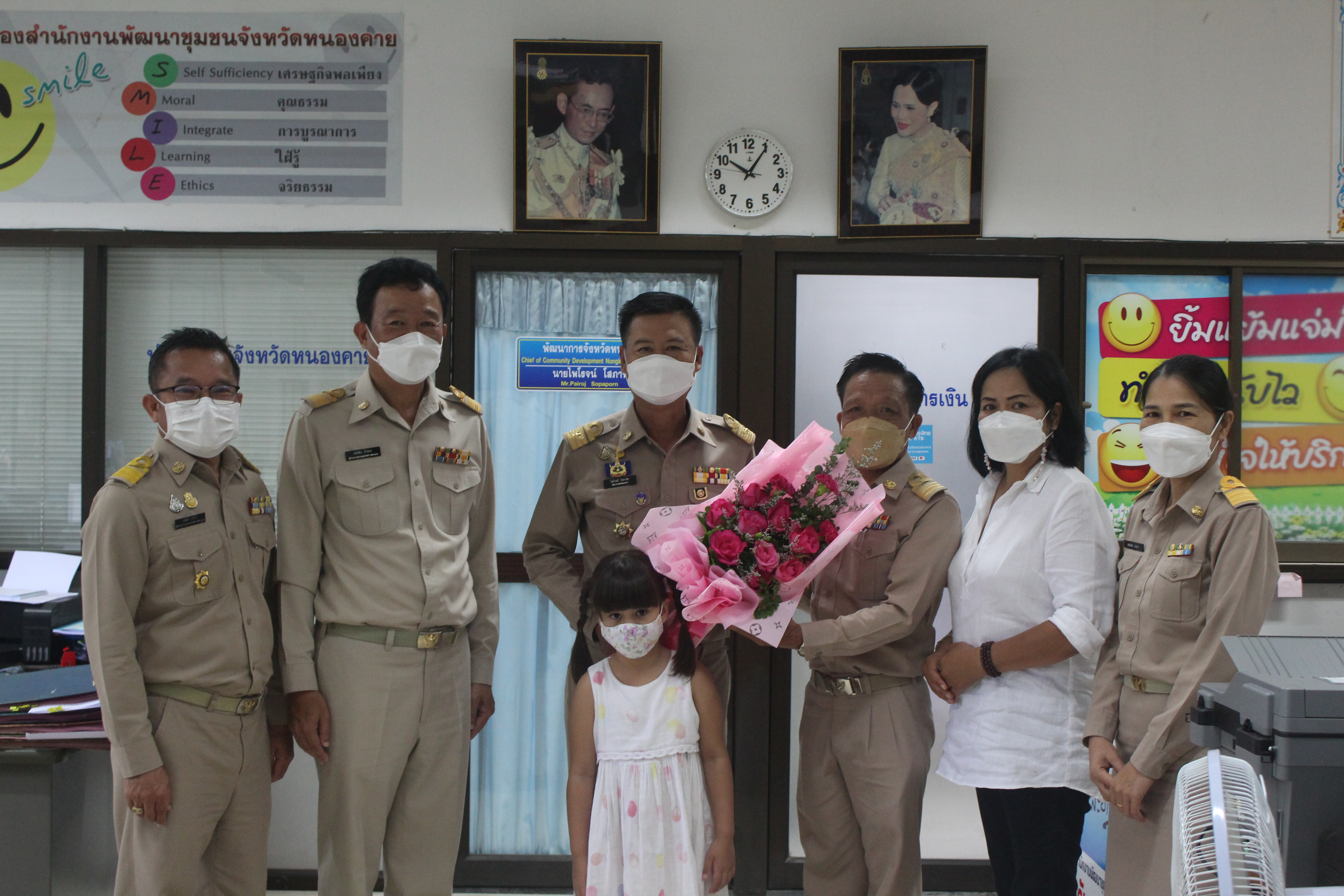 พัฒนาการจังหวัดหนองคาย พร้อมทีมงาน ต้อนรับข้าราชการ ที่ย้ายมาปฏิบัติหน้าที่ ณ จังหวัดหนองคาย จำนวน 1 ราย