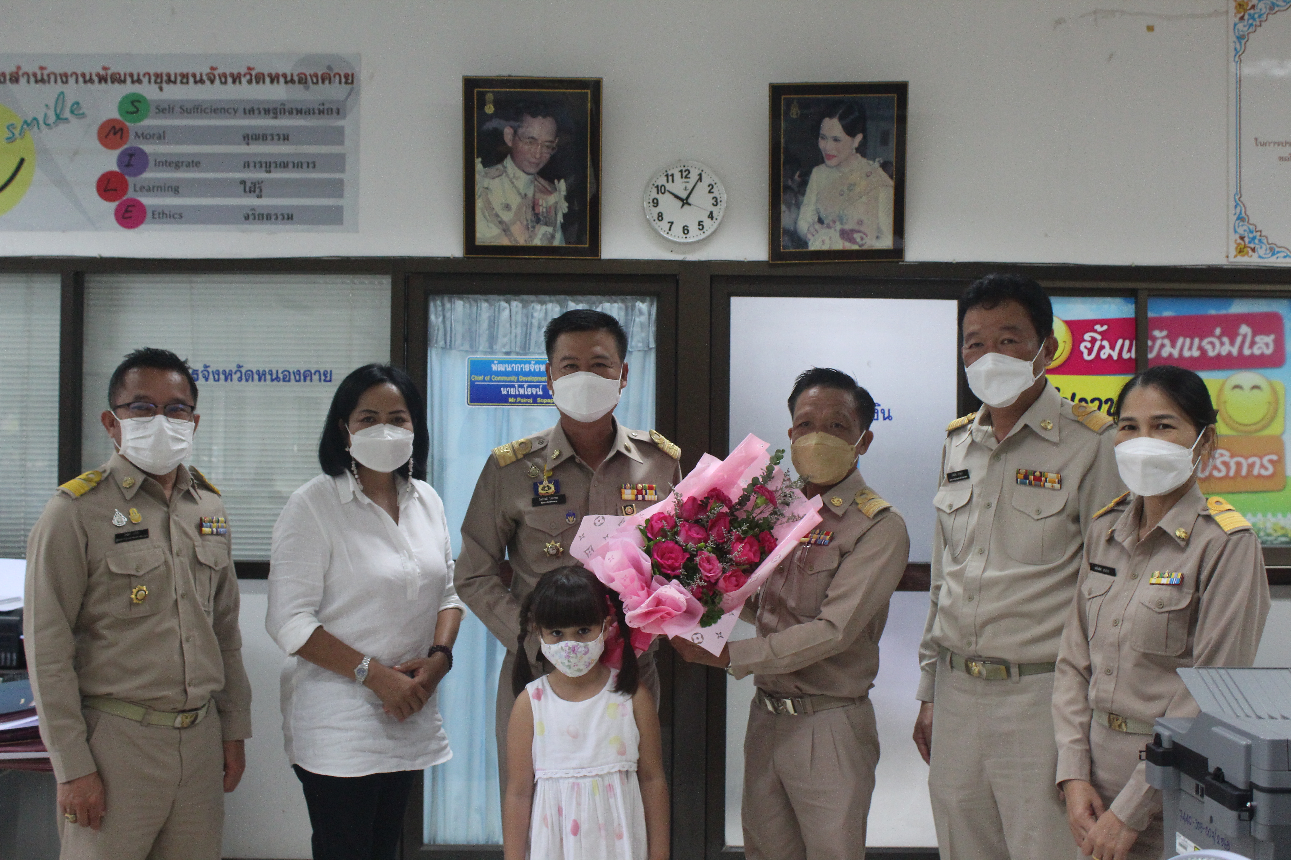 พัฒนาการจังหวัดหนองคาย พร้อมทีมงาน ต้อนรับข้าราชการ ที่ย้ายมาปฏิบัติหน้าที่ ณ จังหวัดหนองคาย จำนวน 1 ราย