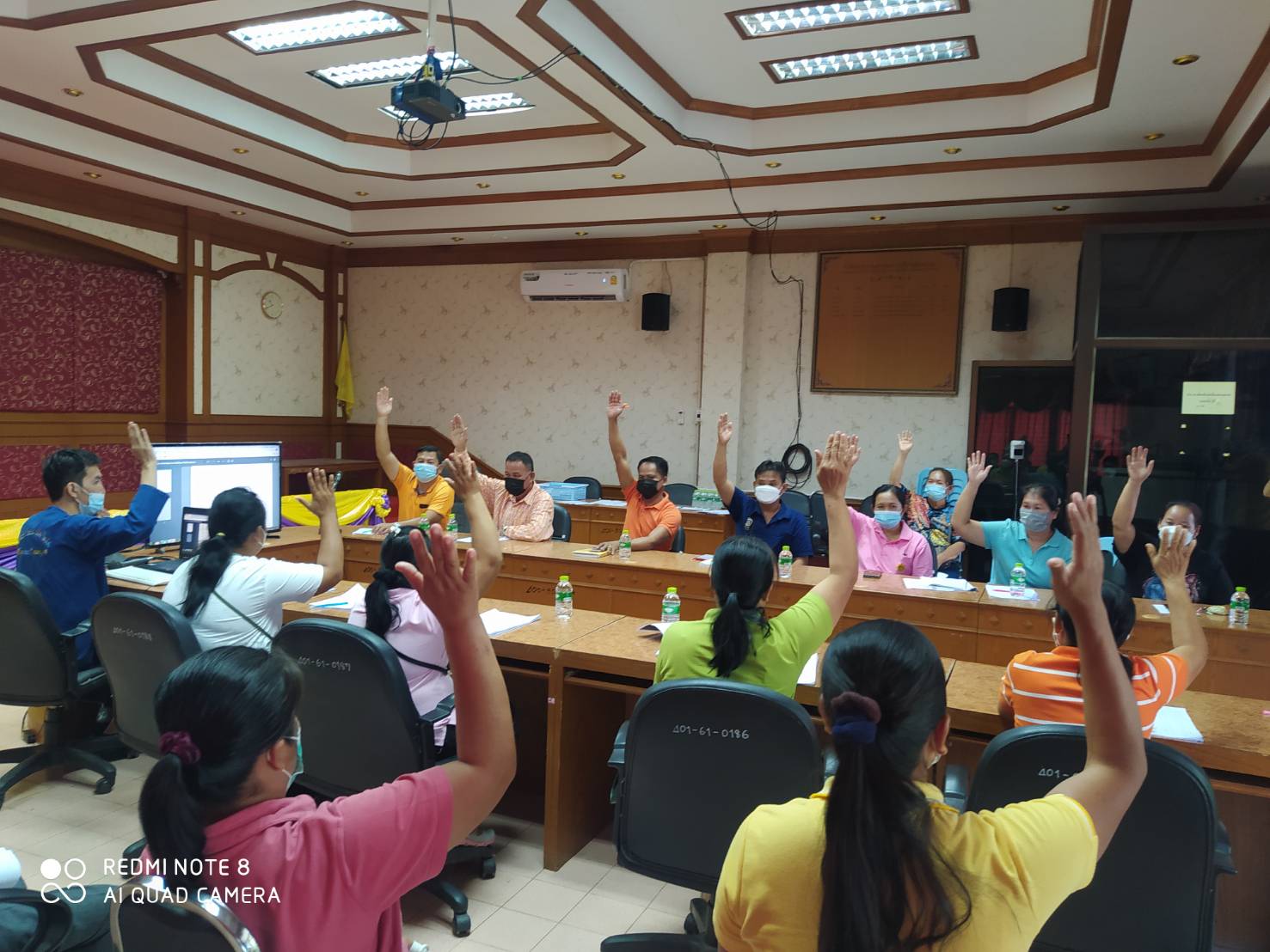 พช.หนองคาย ติดตามการดำเนินโครงการนำเสนอผลการจัดเก็บและรับรองคุณภาพข้อมูลความจำเป็นพื้นฐาน(จปฐ.) ระดับอปท. ตำบลโพนสา อำเภอท่าบ่อ ประจำปี 2564 ณ ห้องประชุมองค์การบริหารส่วนตำบลโพนสา ตำบลโพนสา อำเภอท่าบ่อ จังหวัดหนองคาย