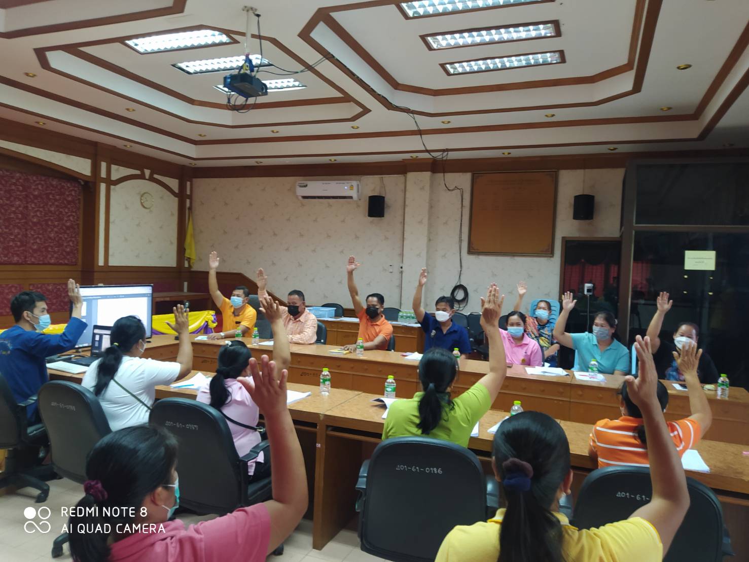 พช.หนองคาย ติดตามการดำเนินโครงการนำเสนอผลการจัดเก็บและรับรองคุณภาพข้อมูลความจำเป็นพื้นฐาน(จปฐ.) ระดับอปท. ตำบลโพนสา อำเภอท่าบ่อ ประจำปี 2564 ณ ห้องประชุมองค์การบริหารส่วนตำบลโพนสา ตำบลโพนสา อำเภอท่าบ่อ จังหวัดหนองคาย