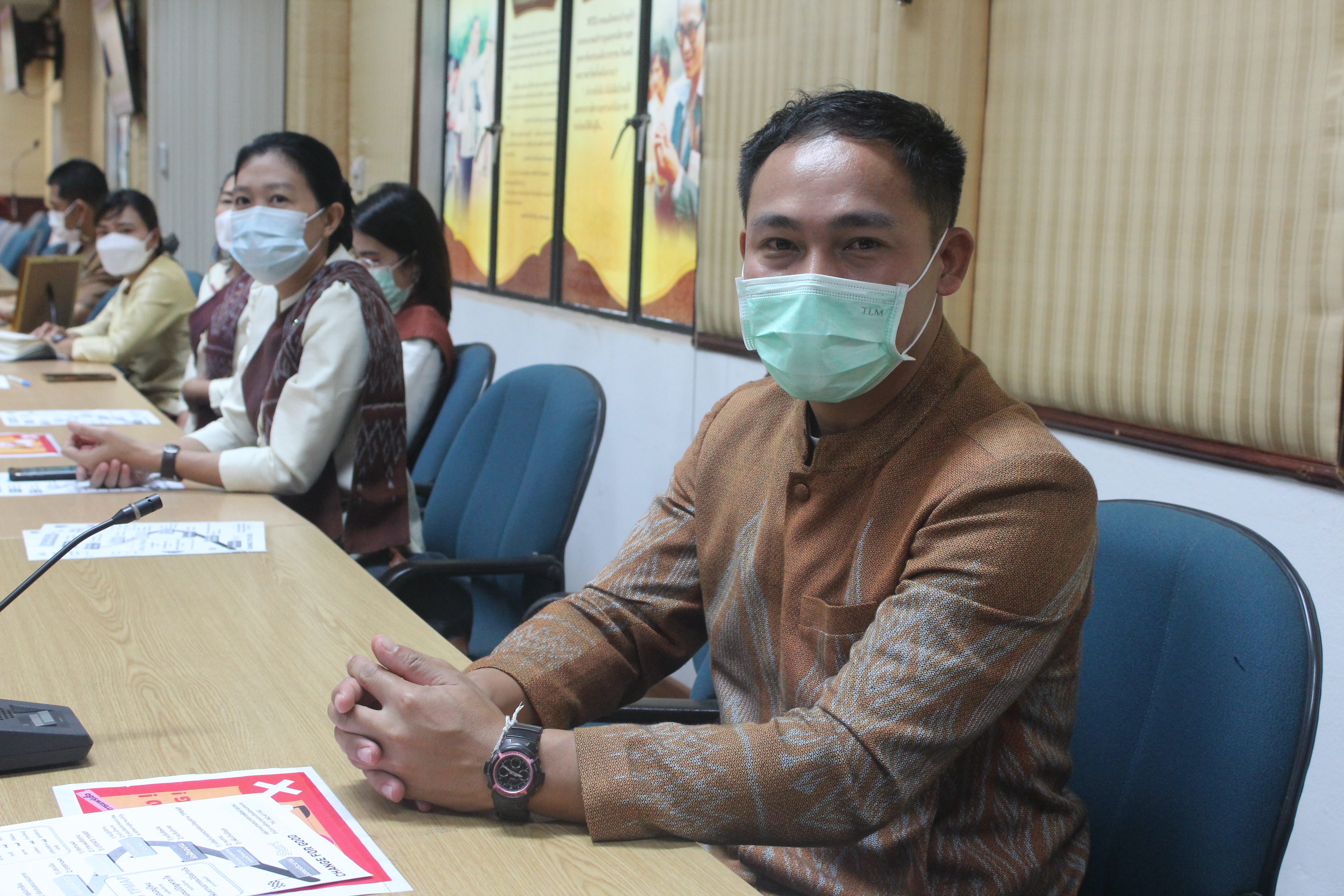 พช.หนองคาย ประชุมมอบแนวทางการขับเคลื่อนงานพัฒนาชุมชนจังหวัดหนองคาย ประจำปี 2565