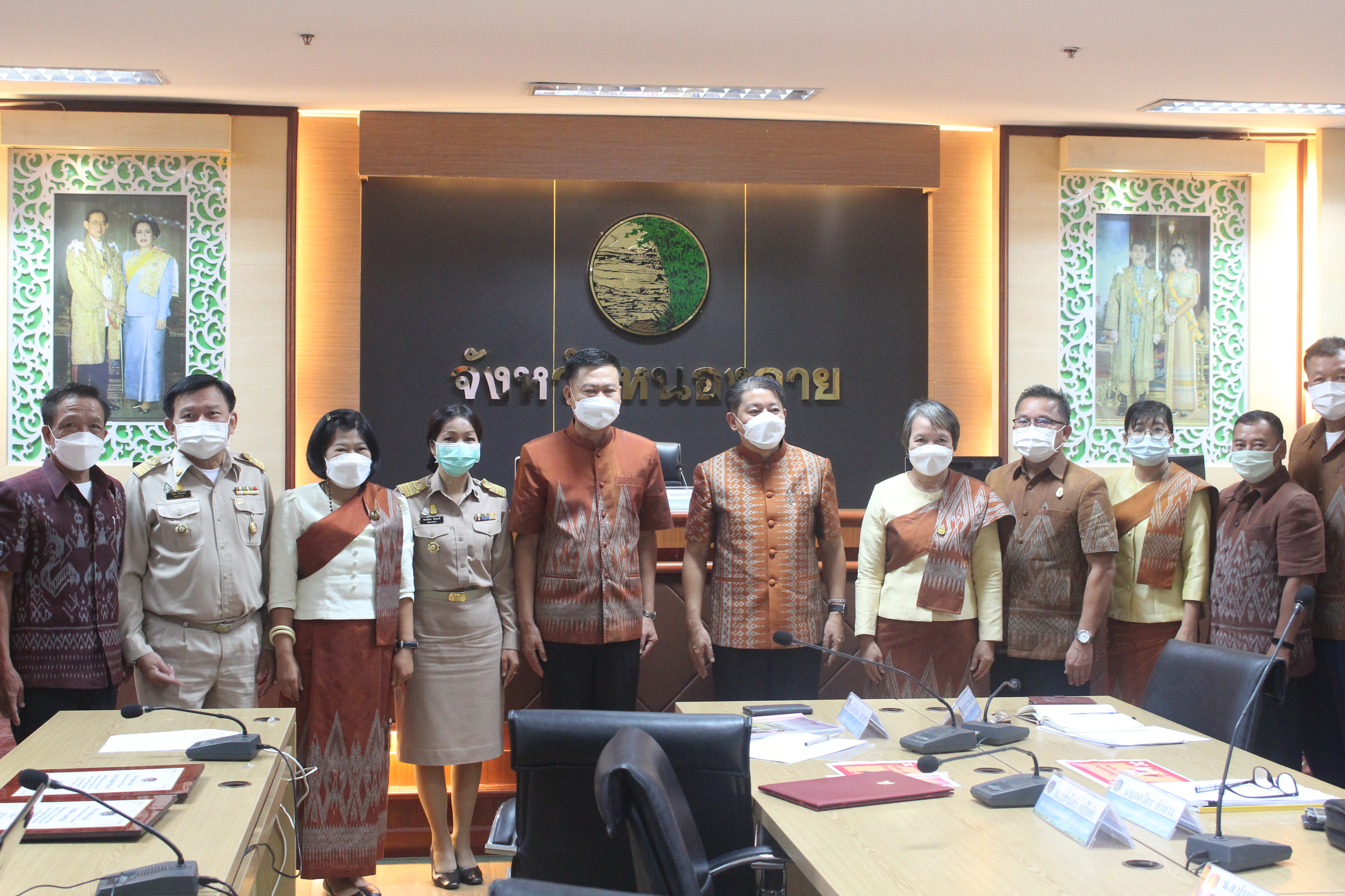 พช.หนองคาย ประชุมมอบแนวทางการขับเคลื่อนงานพัฒนาชุมชนจังหวัดหนองคาย ประจำปี 2565