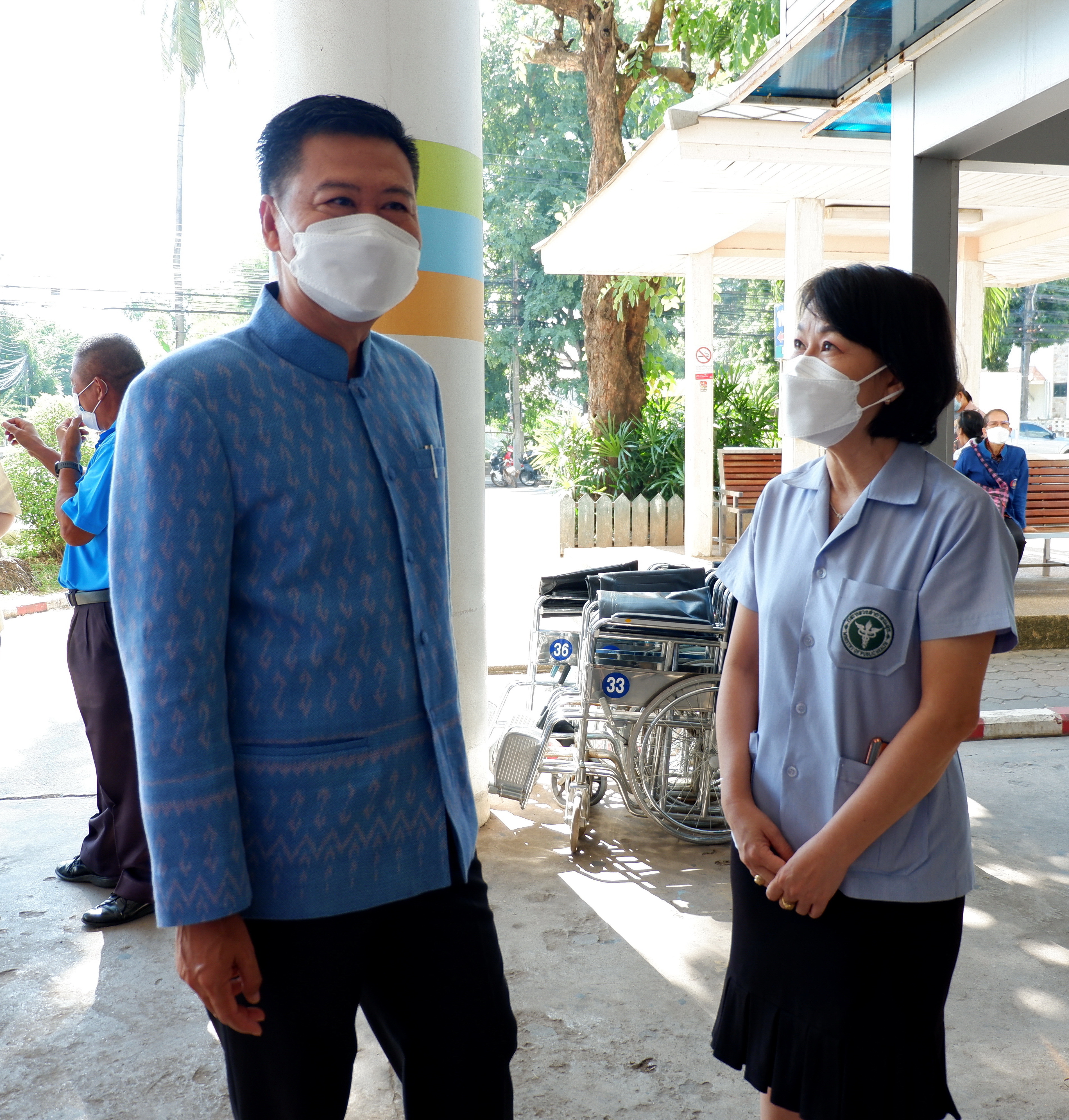 สอ.พช. หนองคาย ดำเนินโครงการส่งเสริมความสัมพันธ์ สอ.พช. หนองคาย ประจำปี 2564 ด้านสังคมและสิ่งแวดล้อม กิจกรรมสาธารณประโยชน์