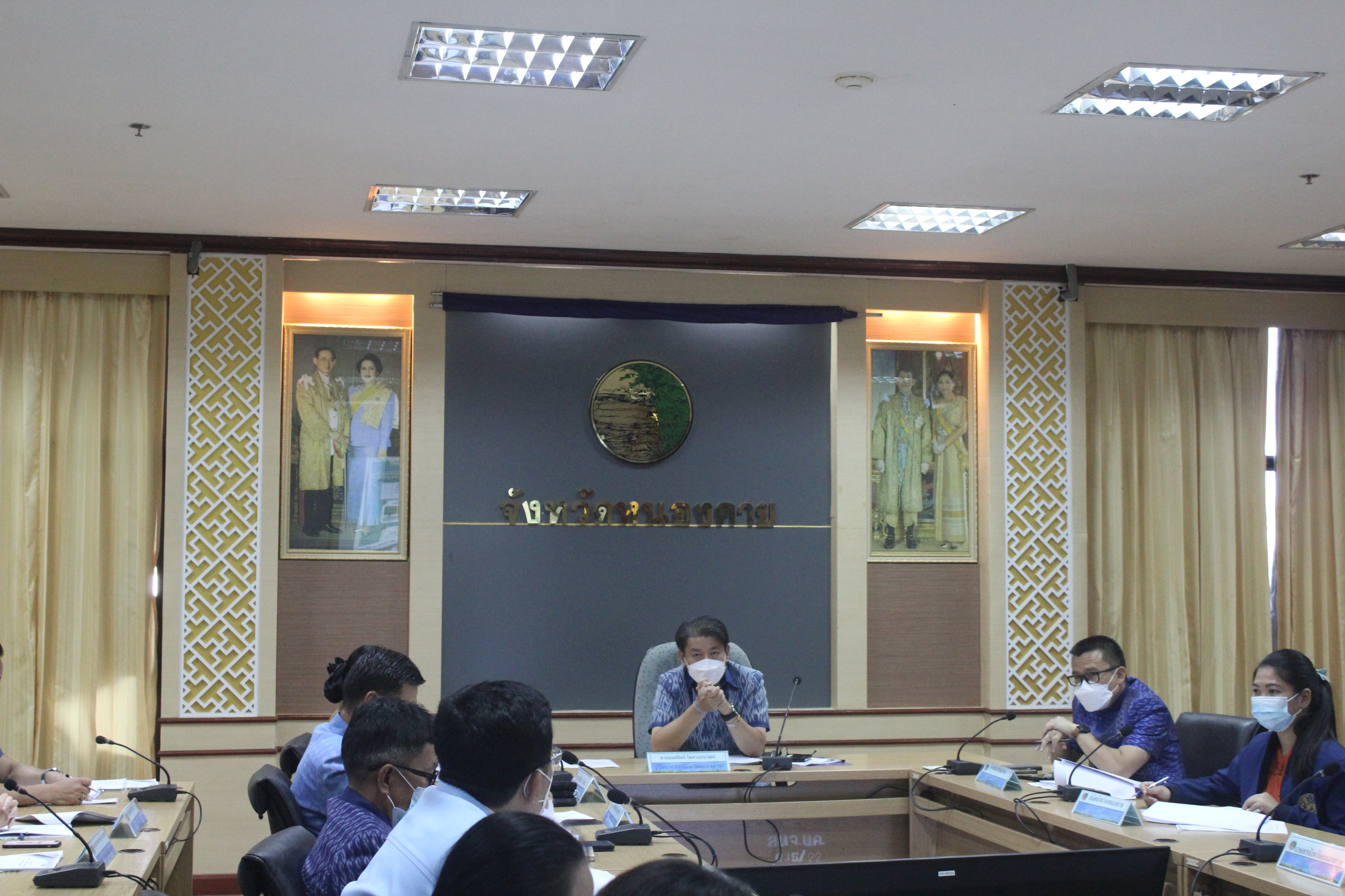 พช.หนองคาย ร่วมประชุมมอบนโยบายการขับเคลื่อนการดำเนินงานขจัดความยากจนและพัฒนาคนทุกช่วงวัยอย่างยั่งยืนตามหลักปรัชญาของเศรษฐกิจพอเพียง