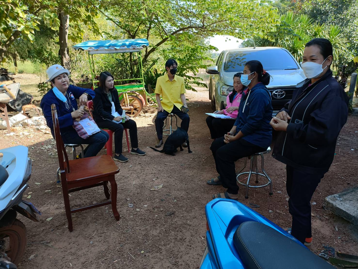 คณะอนุกรรมการบริหารกองทุนพัฒนาบทบาทสตรีจังหวัดหนองคาย ลงพื้นที่ติดตามประเมินและกลั่นกรองโครงการของสมาชิกกองทุนพัฒนาบทบาทสตรี ที่ยื่นขอกู้ยืมทุนหมุนเวียน อ.ท่าบ่อ