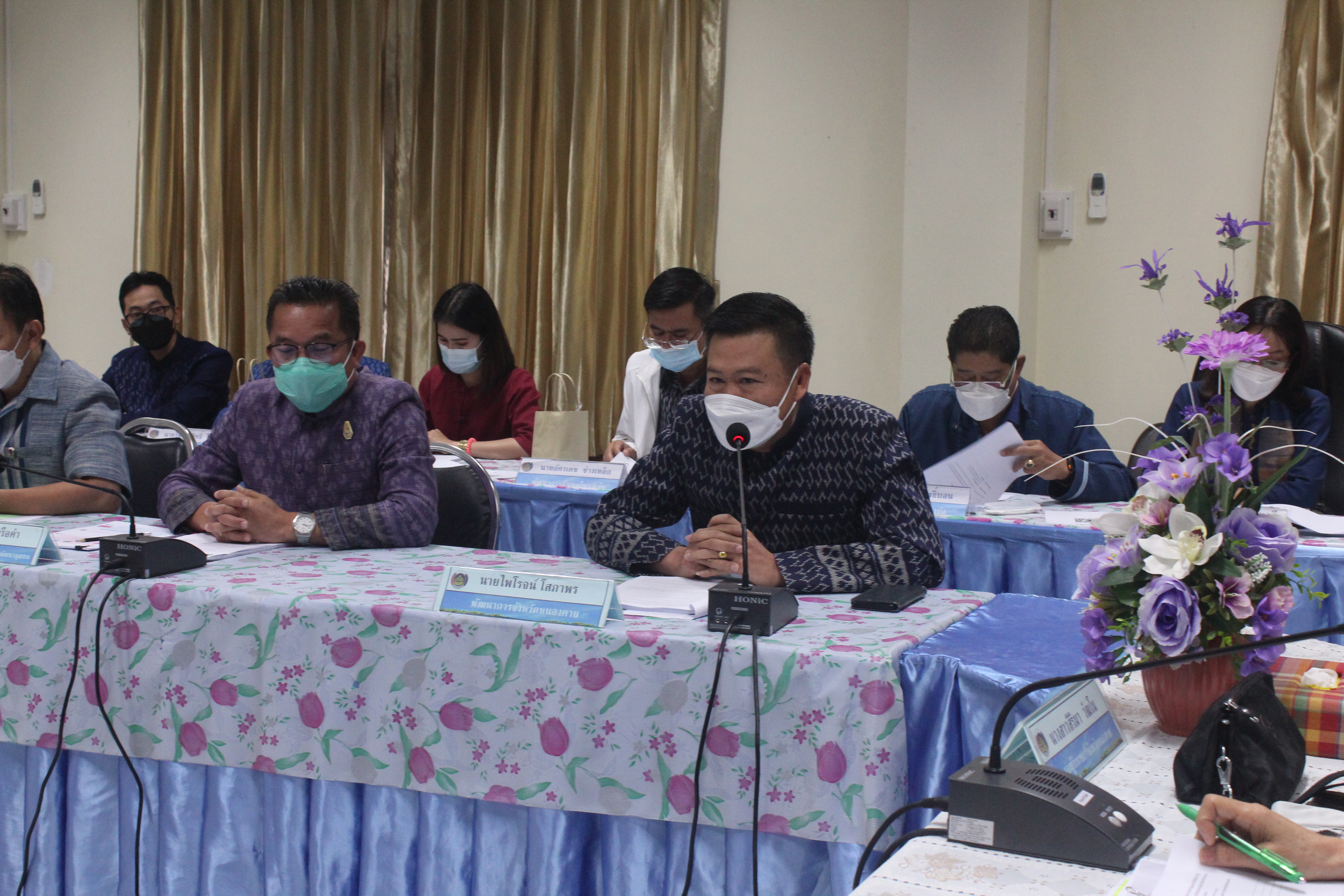 พช.หนองคาย ประชุมคณะทำงานบริหารการจัดเก็บข้อมูลความจำเป็นพื้นฐาน (จปฐ.) ข้อมูลพื้นฐานระดับหมู่บ้าน (กชช.2ค) ด้วยเครื่องมืออิเล็กทรอนิกส์ ระดับจังหวัด ปี 2564