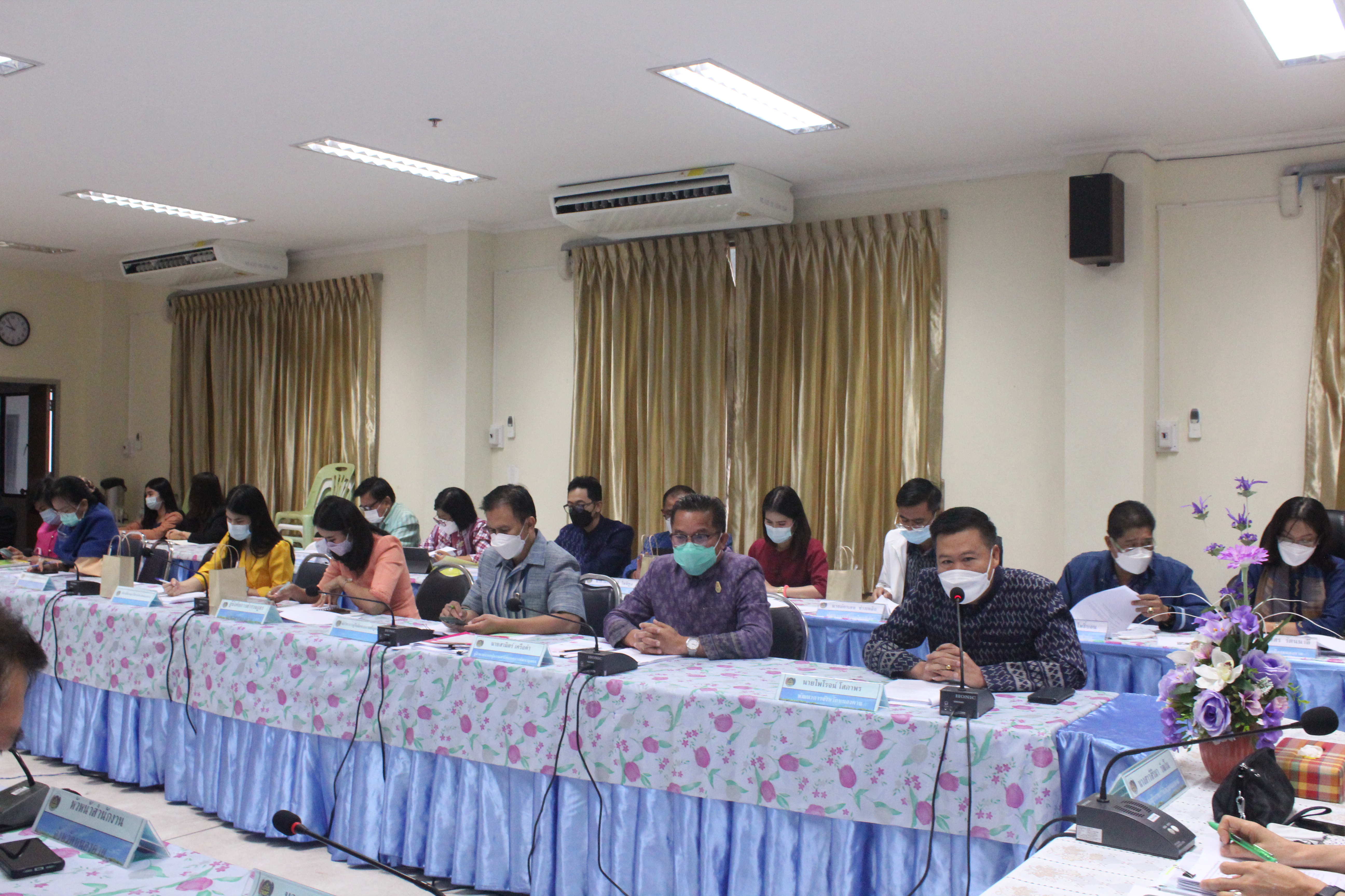 พช.หนองคาย ประชุมคณะทำงานบริหารการจัดเก็บข้อมูลความจำเป็นพื้นฐาน (จปฐ.) ข้อมูลพื้นฐานระดับหมู่บ้าน (กชช.2ค) ด้วยเครื่องมืออิเล็กทรอนิกส์ ระดับจังหวัด ปี 2564