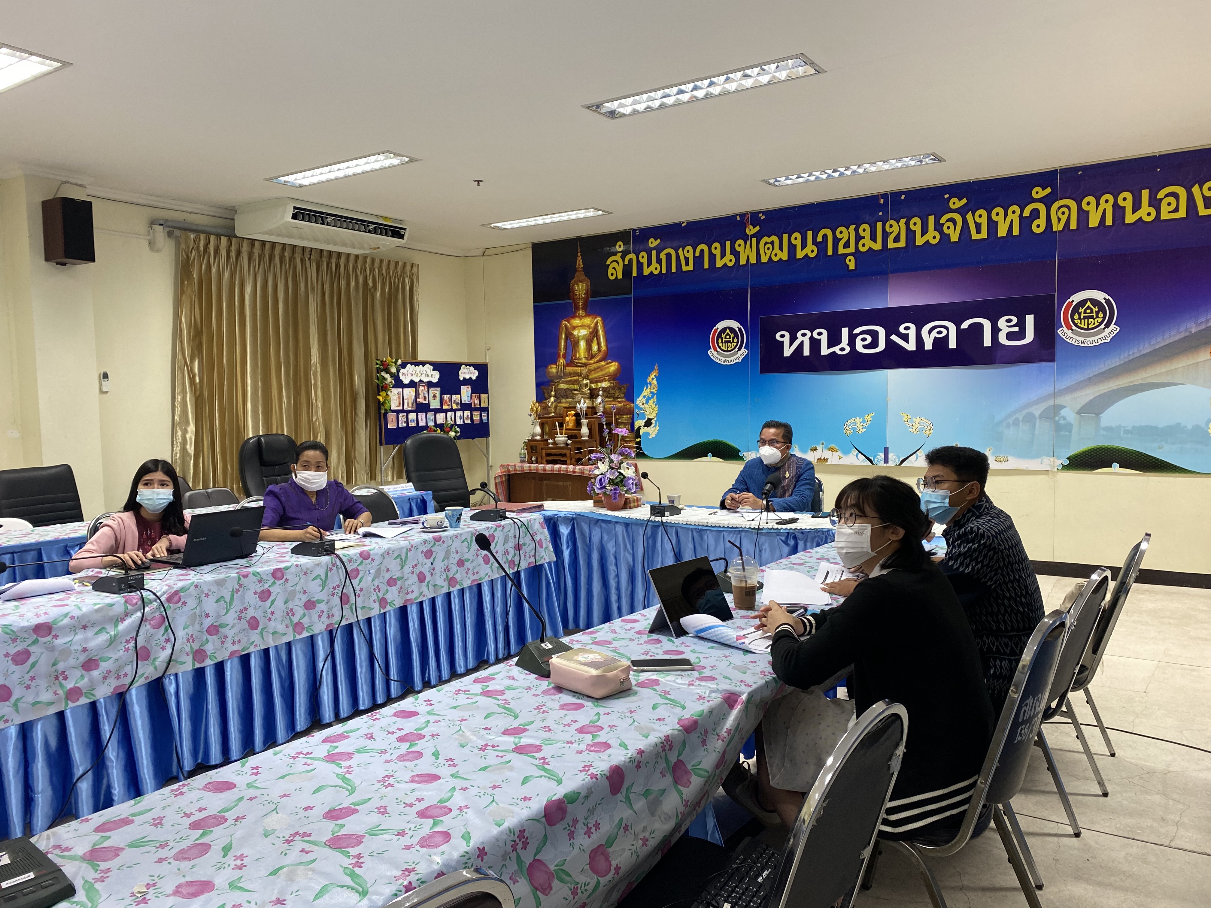 พช.หนองคาย ร่วมประชุมฝึกอบรมใช้งานระบบ TPMAP Logbook แก่เจ้าหน้าที่พัฒนาชุมชน ผ่านระบบ Zoom Cloud Meeting