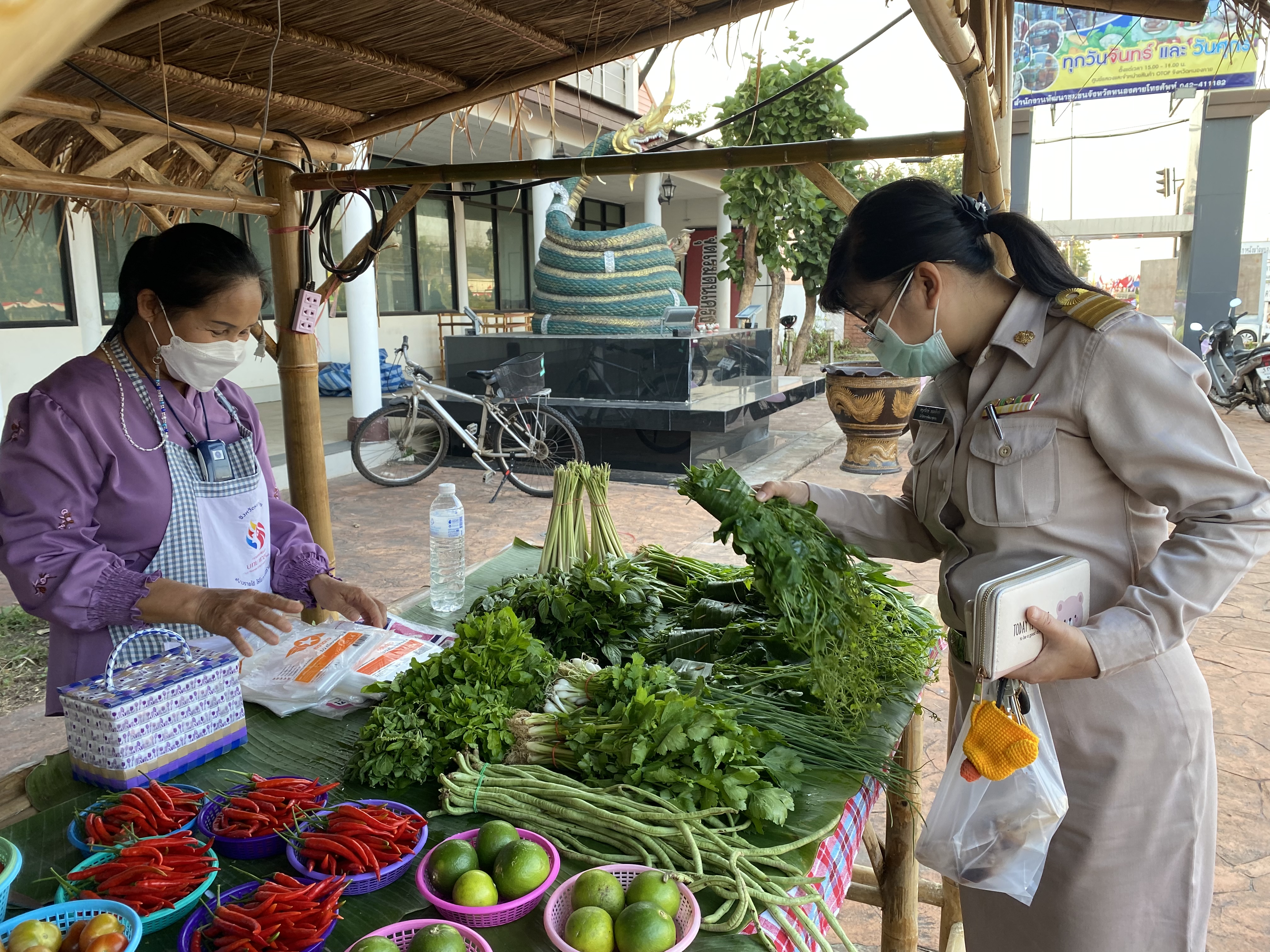 พช.หนองคาย จัดตลาดชุมชน คนหนองคาย เพื่อแก้ไขปัญหา และบรรเทาปัญหาค่าครองชีพ