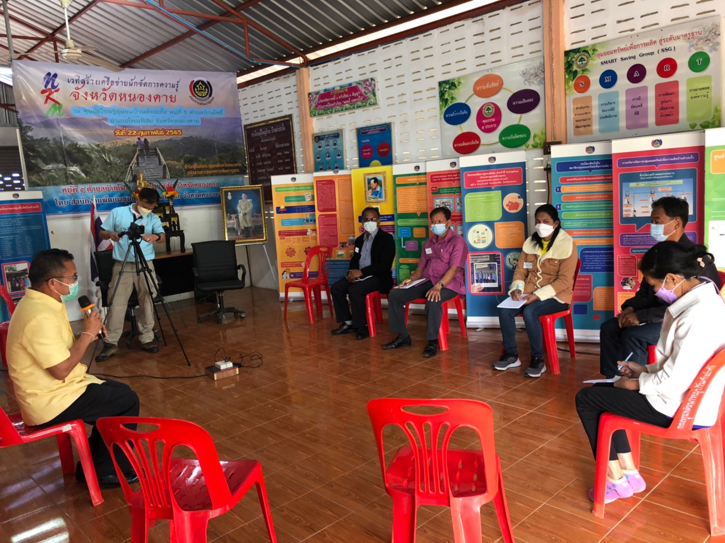 พช.หนองคาย จัดโครงการการจัดการความรู้งานพัฒนาชุมชน ปีงบประมาณ พ.ศ.2565 กิจกรรมที่ 1 กิจกรรมเพิ่มทักษะการจัดการความรู้และ กิจกรรมย่อยที่ 1.2 กิจกรรมเวทีสร้างเครือข่ายนักจัดการความรู้ชุมชน