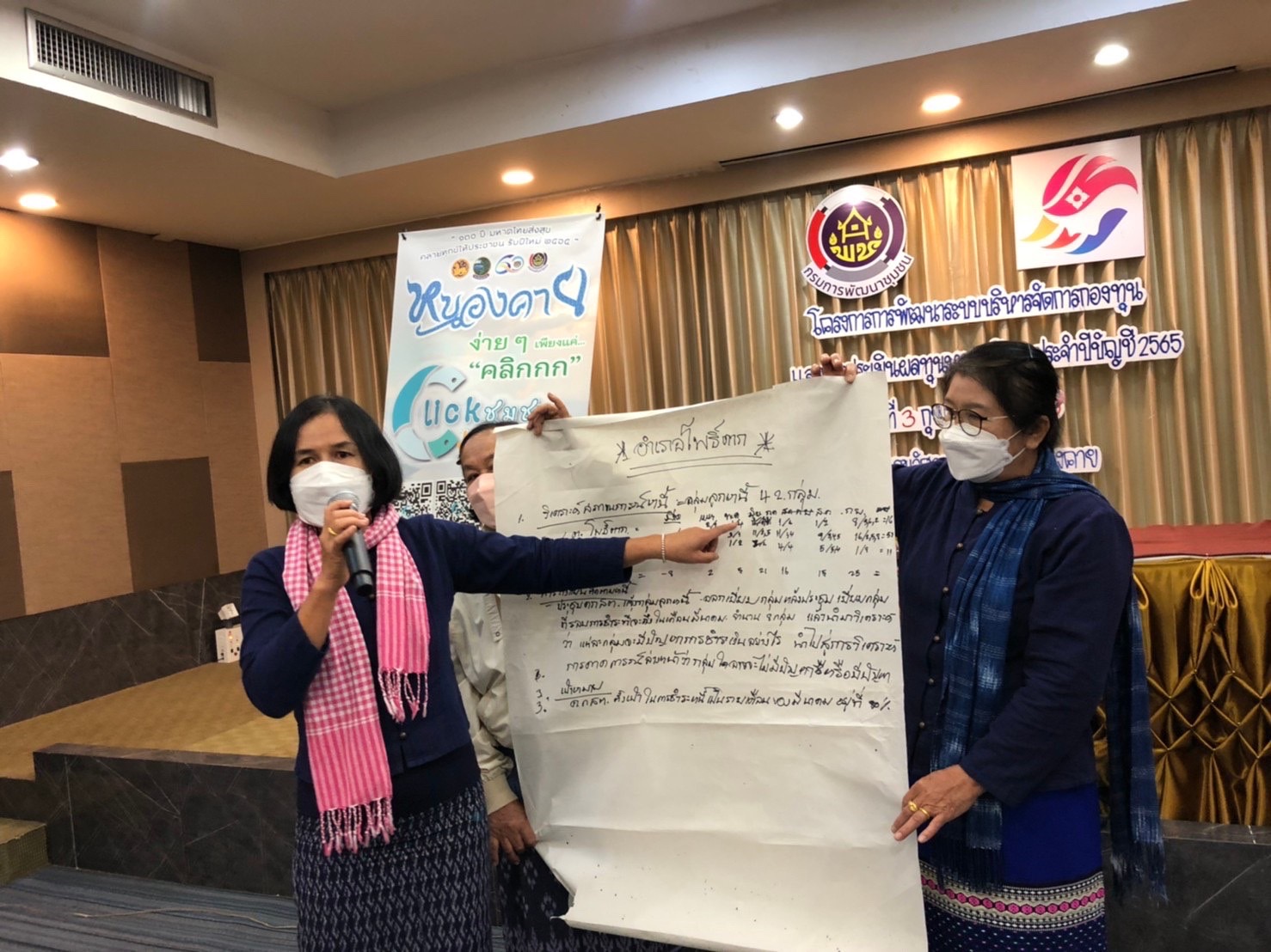 พช.หนองคาย จัดโครงการพัฒนาระบบบริหารจัดการกองทุนและการประเมินผลทุนหมุนเวียนกองทุนพัฒนาบทบาทสตรีดีประจำปีบัญชี 2565