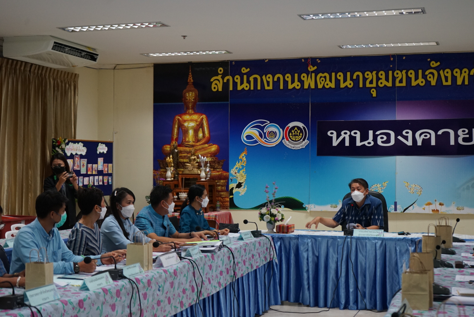 จังหวัดหนองคาย ประชุมคณะกรรมการขับเคลื่อนศูนย์แสดงและจำหน่ายผลิตภัณฑ์ OTOP จังหวัดหนองคาย ครั้งที่  2/ 2565