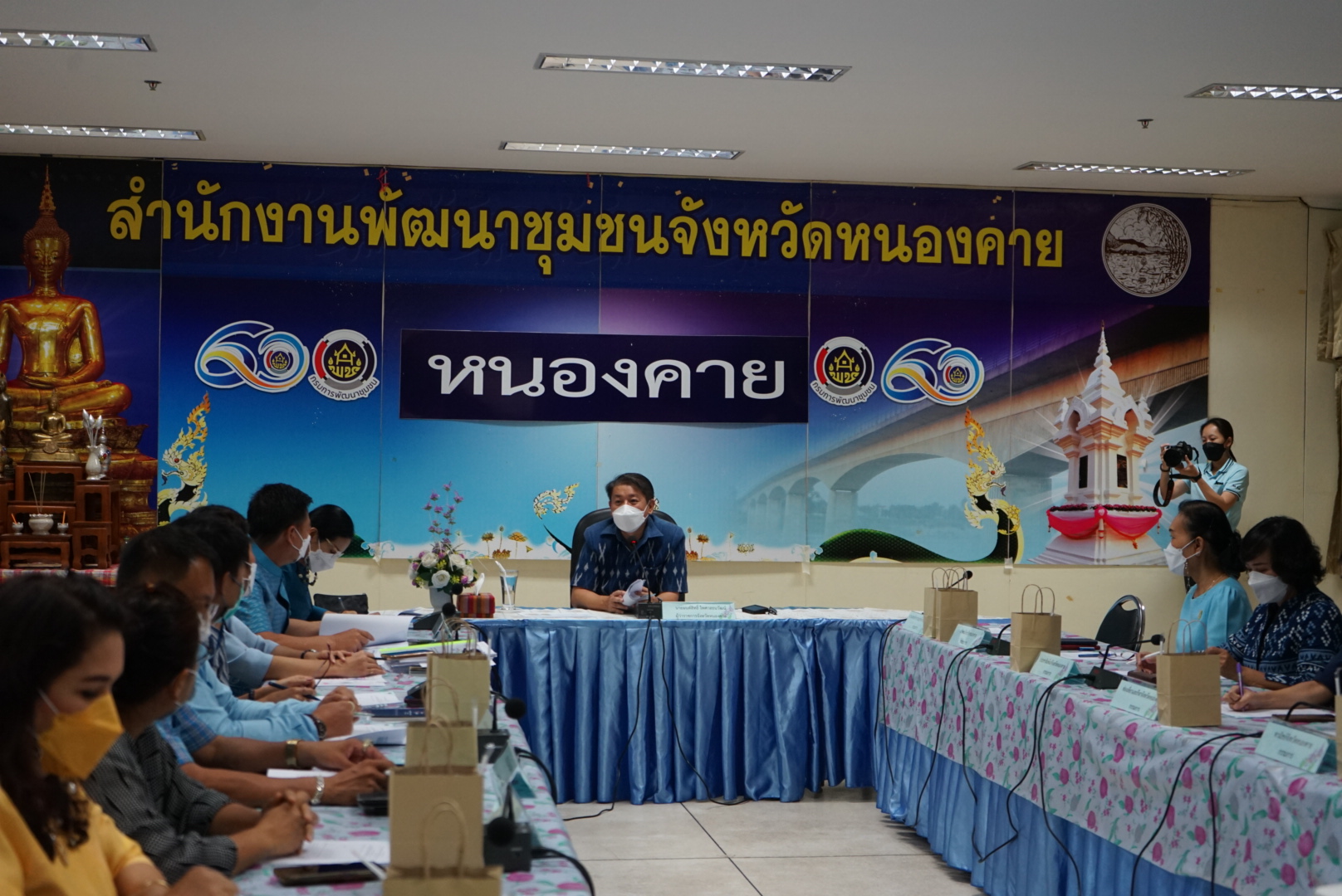 จังหวัดหนองคาย ประชุมคณะกรรมการขับเคลื่อนศูนย์แสดงและจำหน่ายผลิตภัณฑ์ OTOP จังหวัดหนองคาย ครั้งที่  2/ 2565