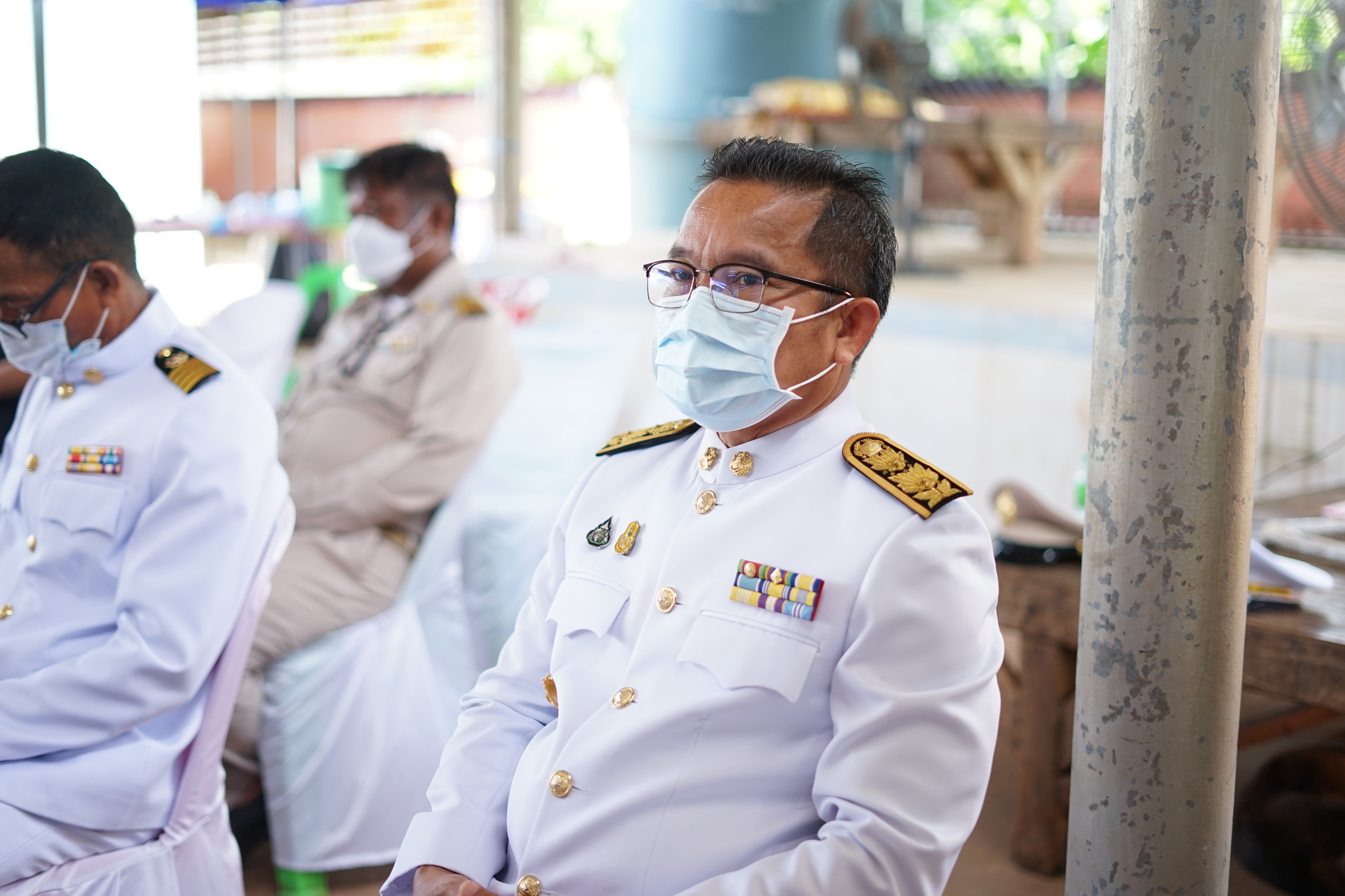 พช.หนองคาย ร่วมพิธีอัญเชิญเงินขวัญถุงพระราชทานและแลกเงินกองทุนแม่ของแผ่นดิน บ้านท่าหายโศก อำเภอเฝ้าไร่ จังหวัดหนองคาย