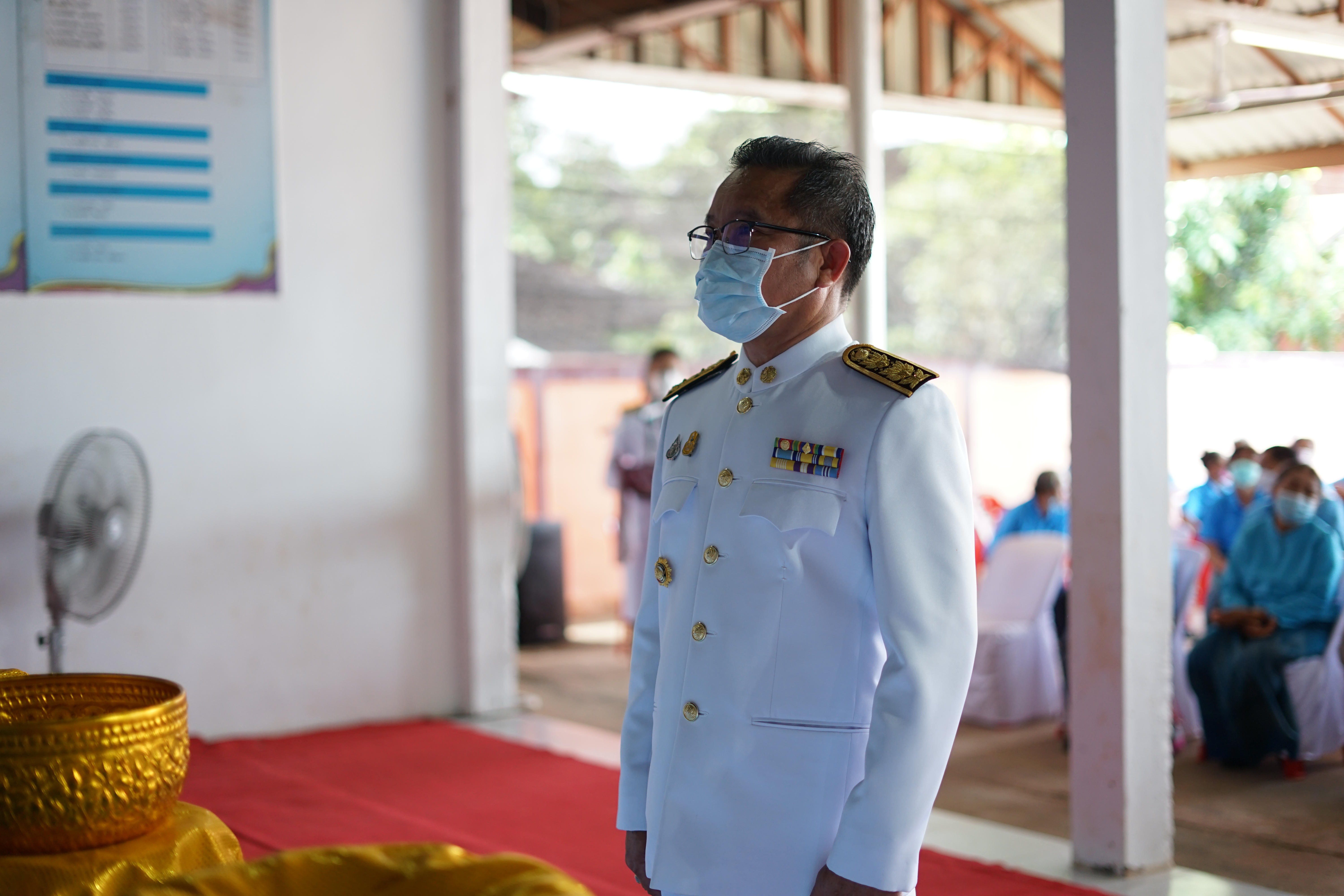 พช.หนองคาย ร่วมพิธีอัญเชิญเงินขวัญถุงพระราชทานและแลกเงินกองทุนแม่ของแผ่นดิน บ้านท่าหายโศก อำเภอเฝ้าไร่ จังหวัดหนองคาย