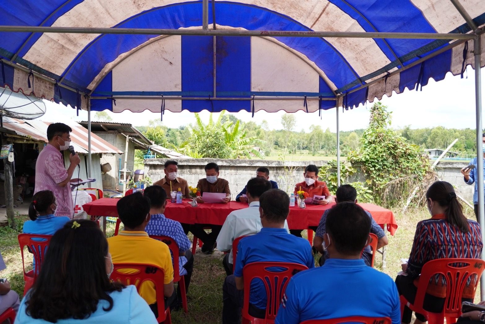 รองหัวหน้าผู้ตรวจราชการกระทรวงมหาดไทย (นายโสภณ สุวรรณรัตน์) ลงพื้นที่ติดตามความคืบหน้าในการขับเคลื่อนโครงการ กิจกรรม มาตรการสำคัญของกระทรวงมหาดไทยและนโยบายรัฐบาล ในพื้นที่จังหวัดหนองคาย